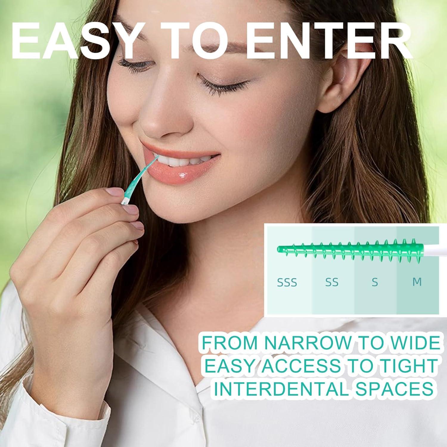 84 Palillos Dentales de Silicona AxiyanX, Limpieza Suave y Efectiva