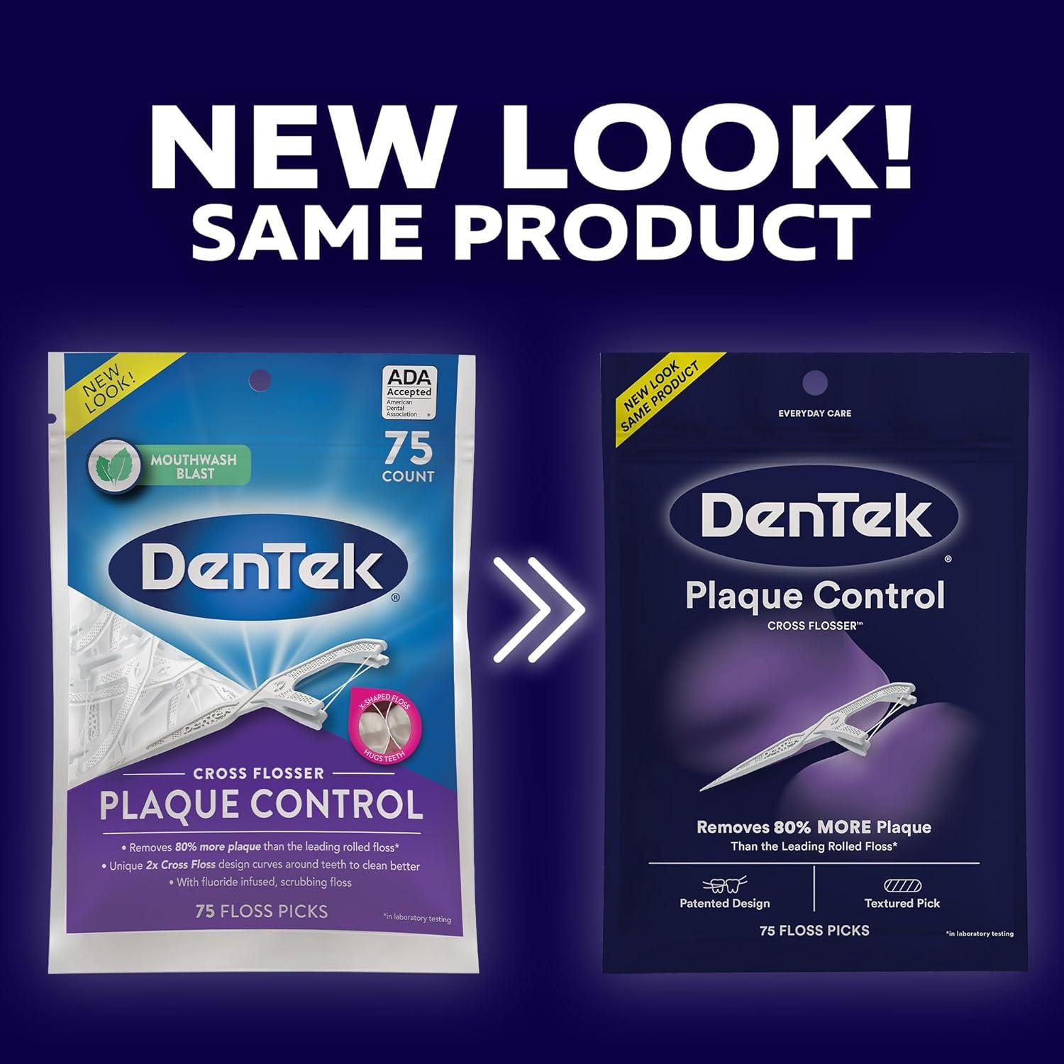 Palillos de Hilo Dental DenTek Cruce Flosser 75 unidades