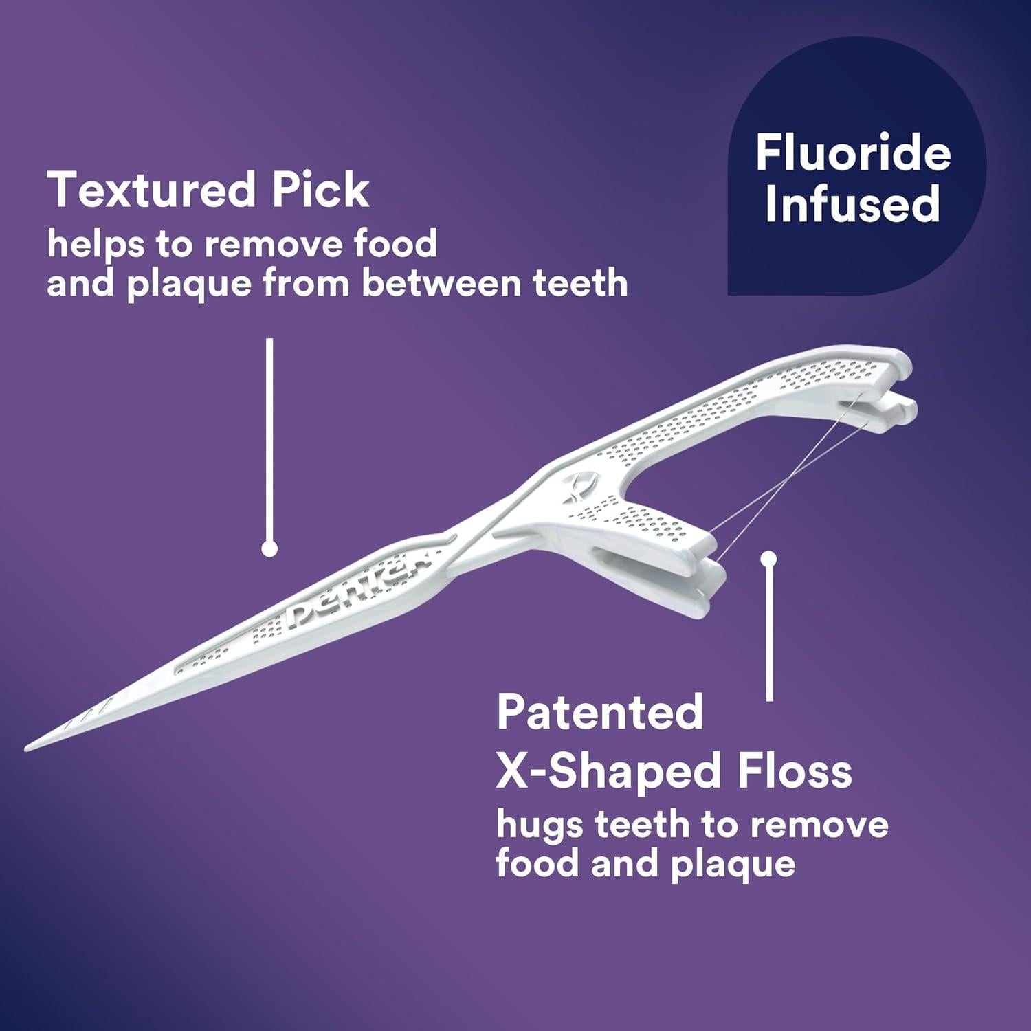 Palillos de Hilo Dental DenTek Cruce Flosser 75 unidades