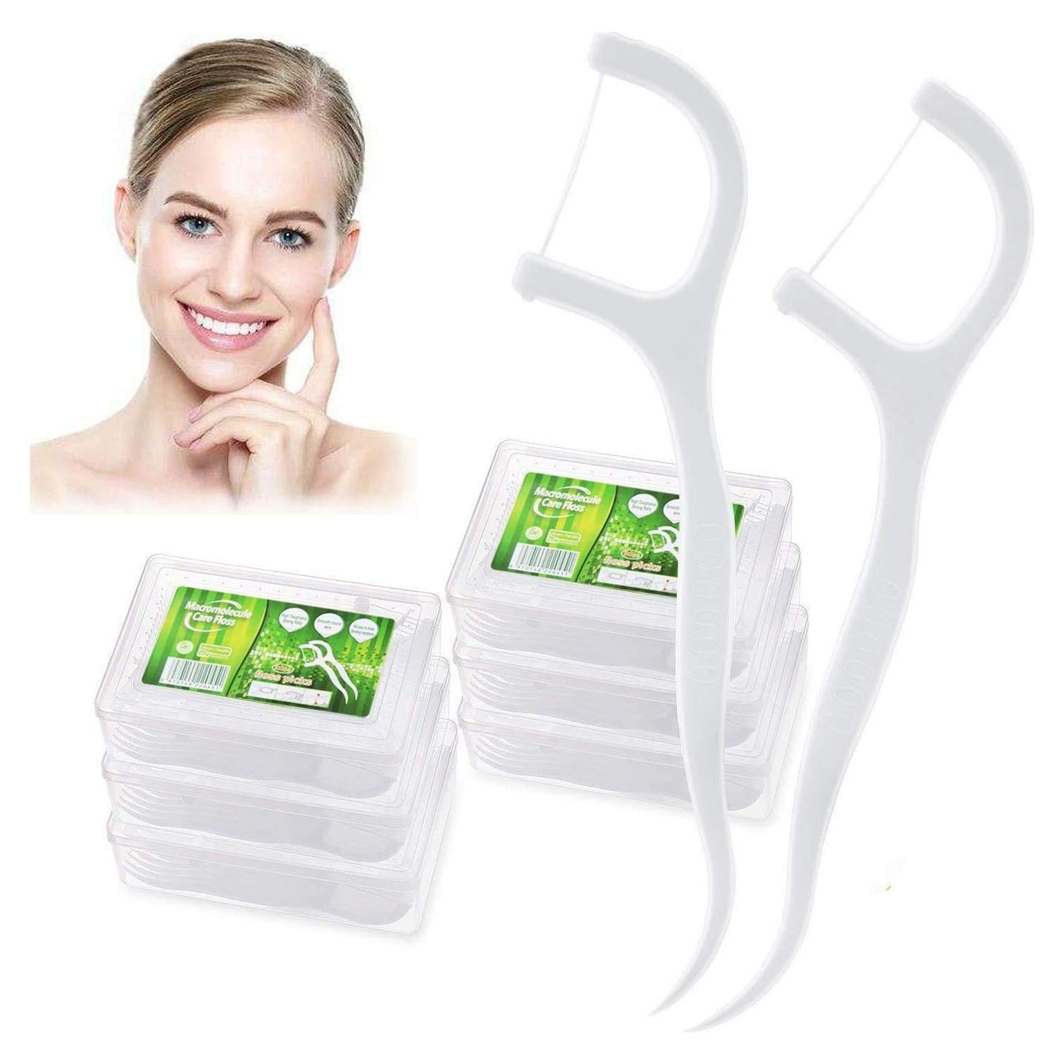 Palillos de Hilo Dental Leioua 300 Piezas Desechables