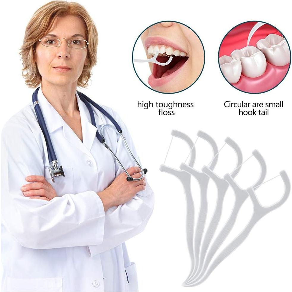 Palillos de Hilo Dental Leioua 300 Piezas Desechables