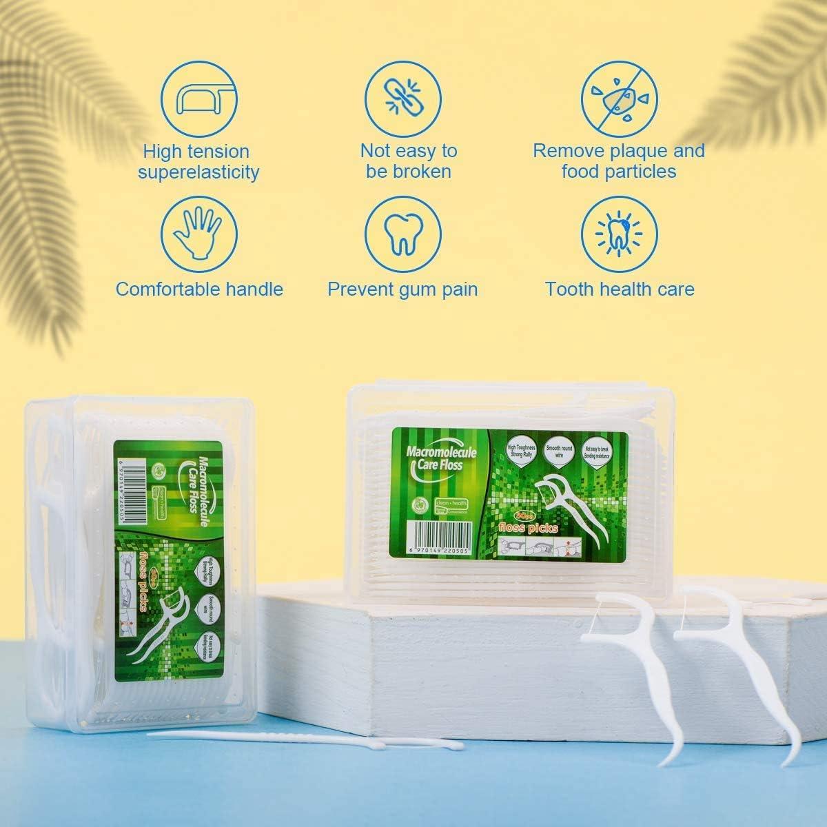 Palillos de Hilo Dental Leioua 300 Piezas Desechables