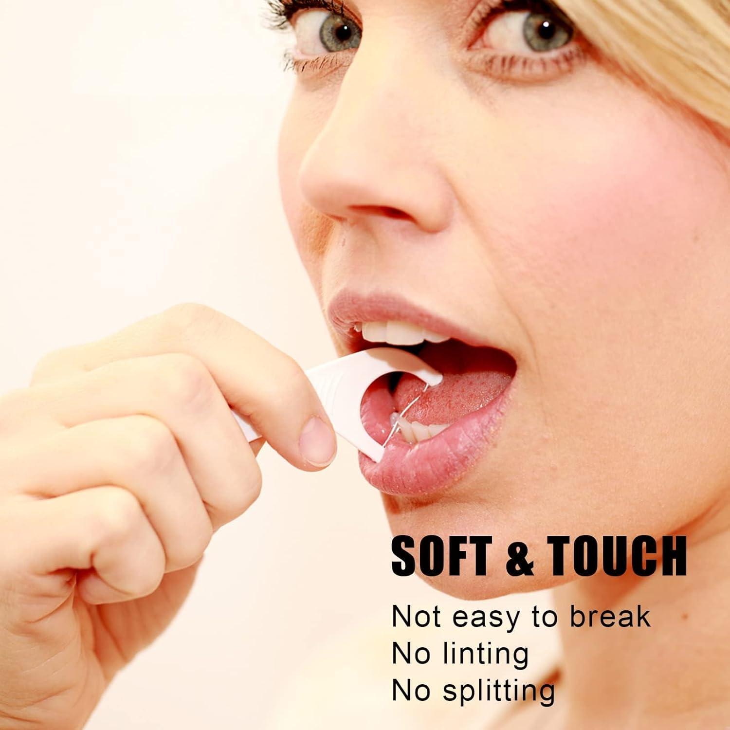 Palillos de Hilo Dental LIAMOSS 520 Unidades con Dispensador