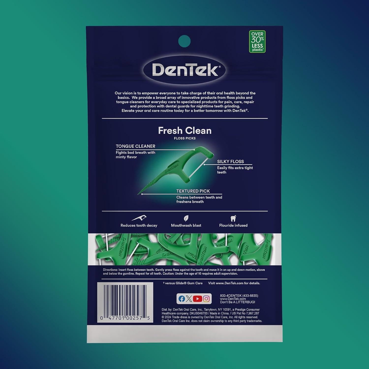 Palillos de Hilo Dental DenTek Fresh Clean 75 Unidades