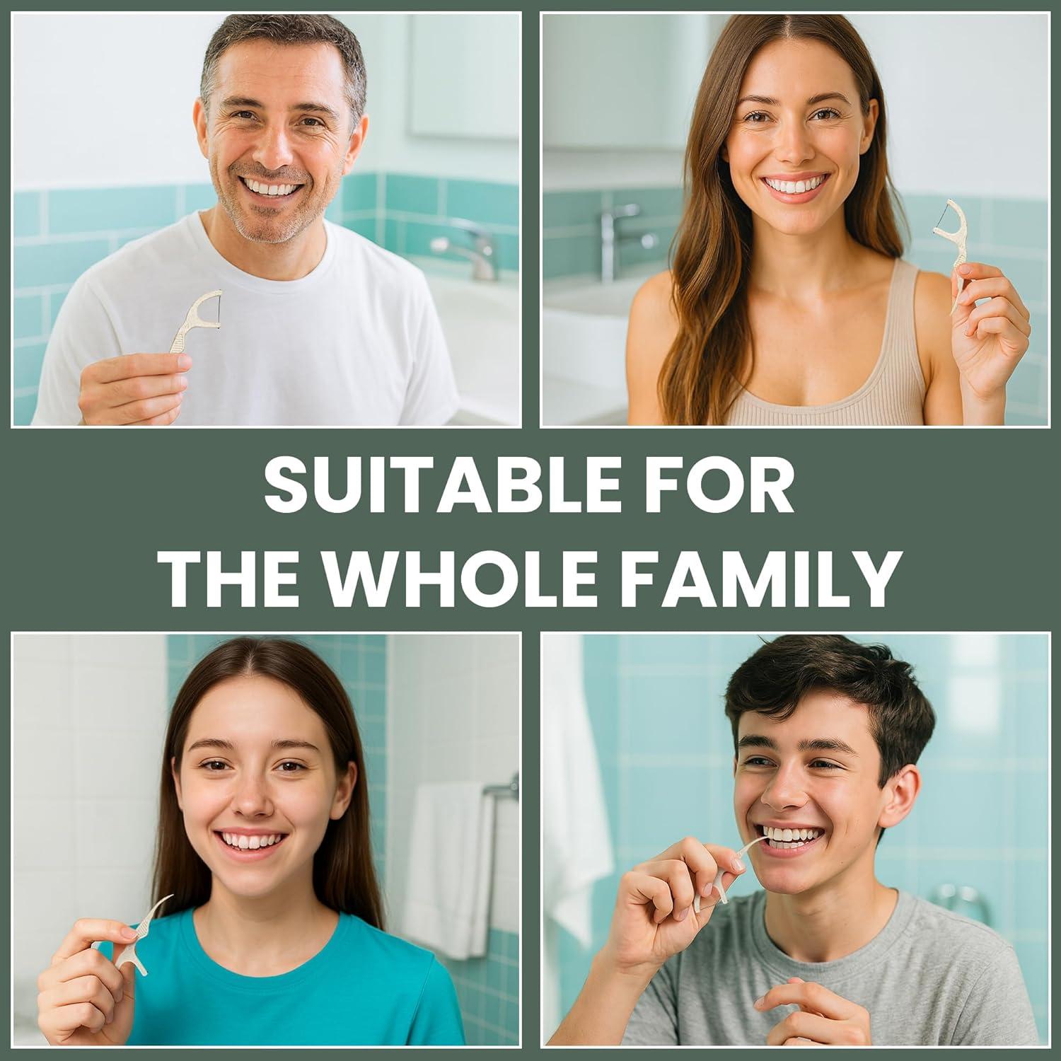 Palillos de Hilo Dental Biodegradables Beautiful Mind - 75 Unidades