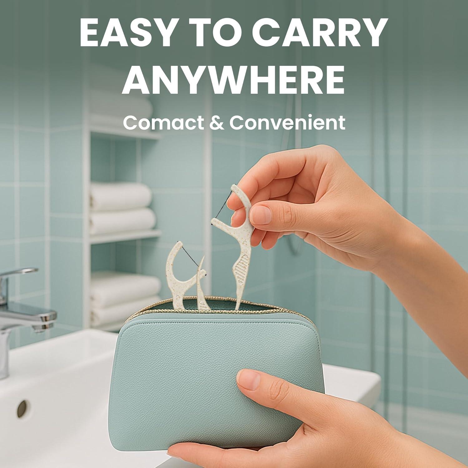 Palillos de Hilo Dental Biodegradables Beautiful Mind - 75 Unidades