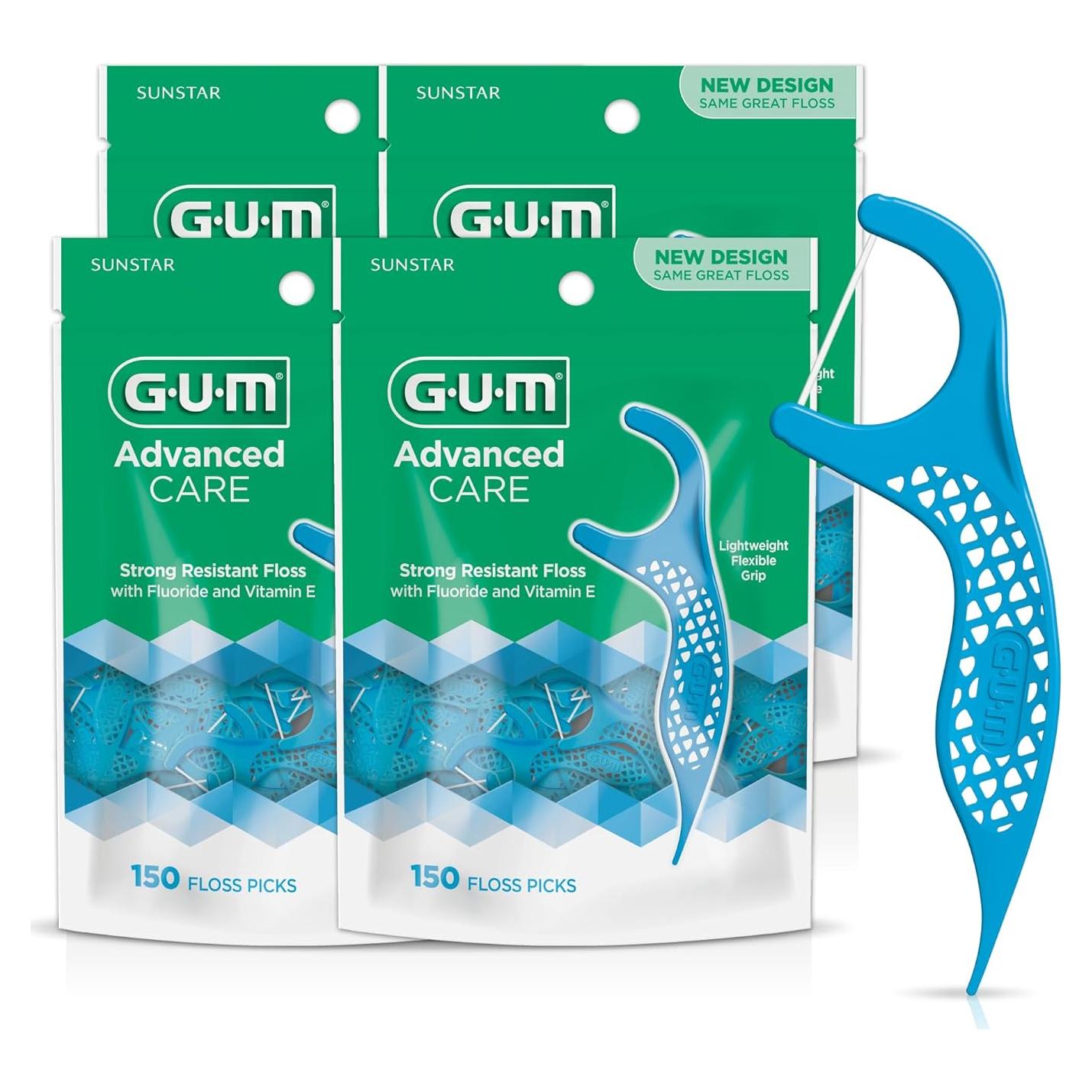 Hilos Dentales GUM Advanced Care con Vitamina E y Menta - 150 Unidades