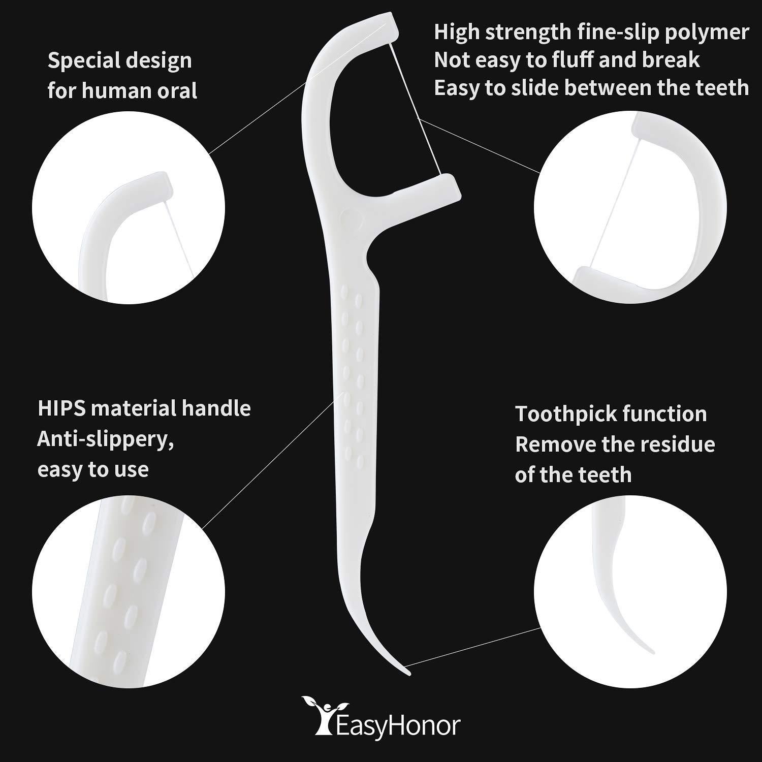 Palillos de Hilo Dental EasyHonor 300 Unidades Viaje