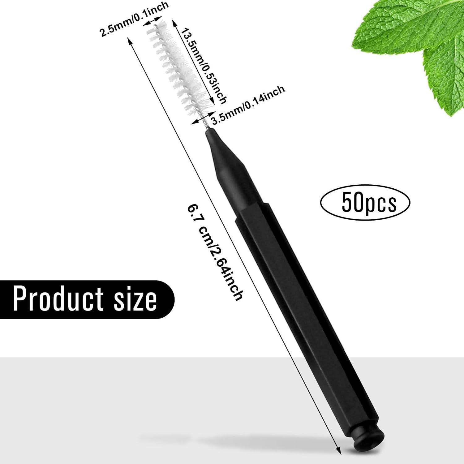 50 Cepillos Interdentales Patelai para Brackets Higiene Oral