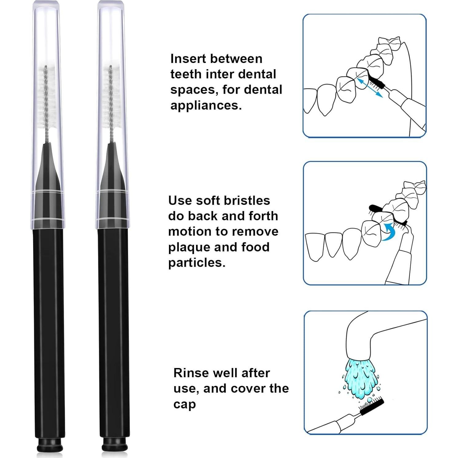 50 Cepillos Interdentales Patelai para Brackets Higiene Oral