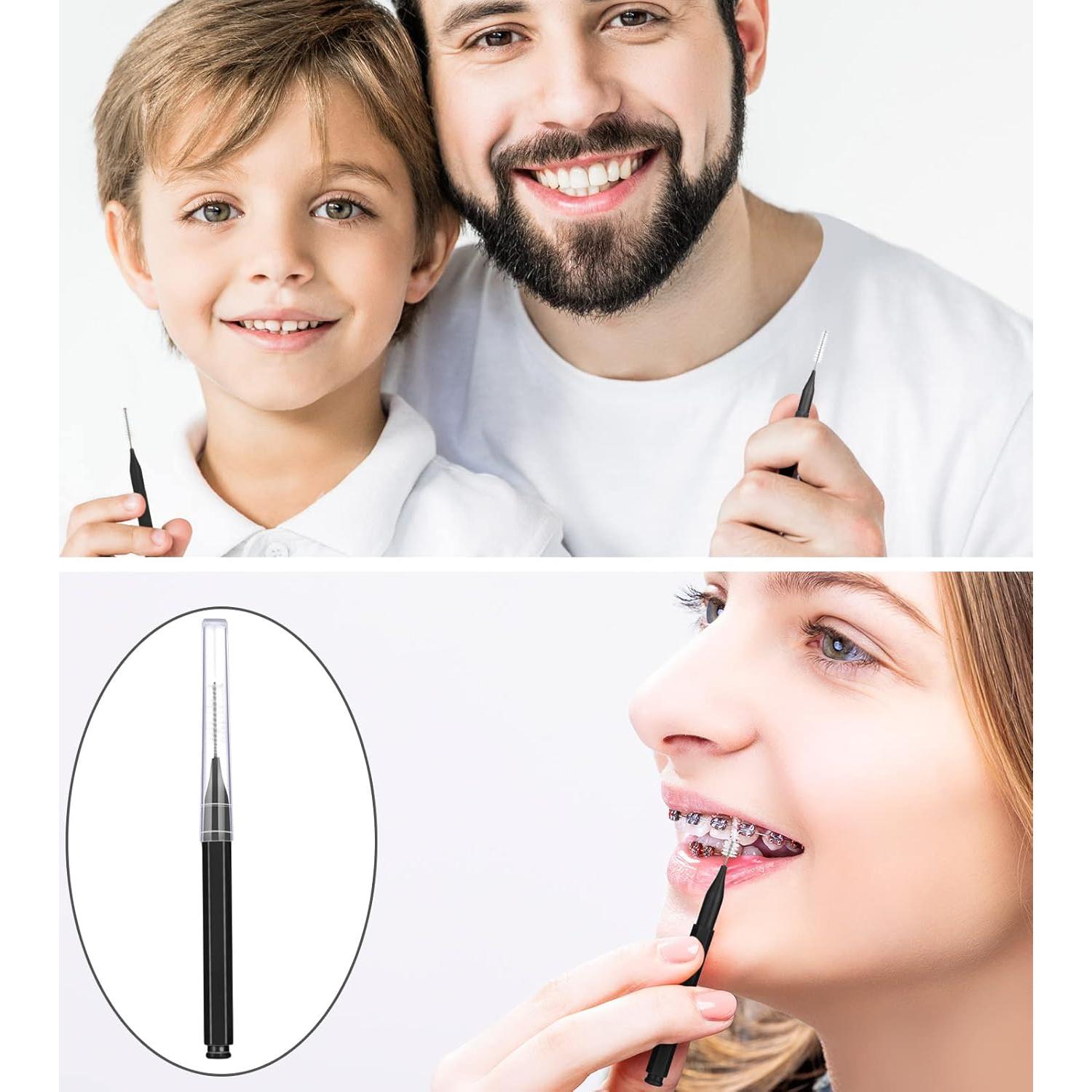 50 Cepillos Interdentales Patelai para Brackets Higiene Oral