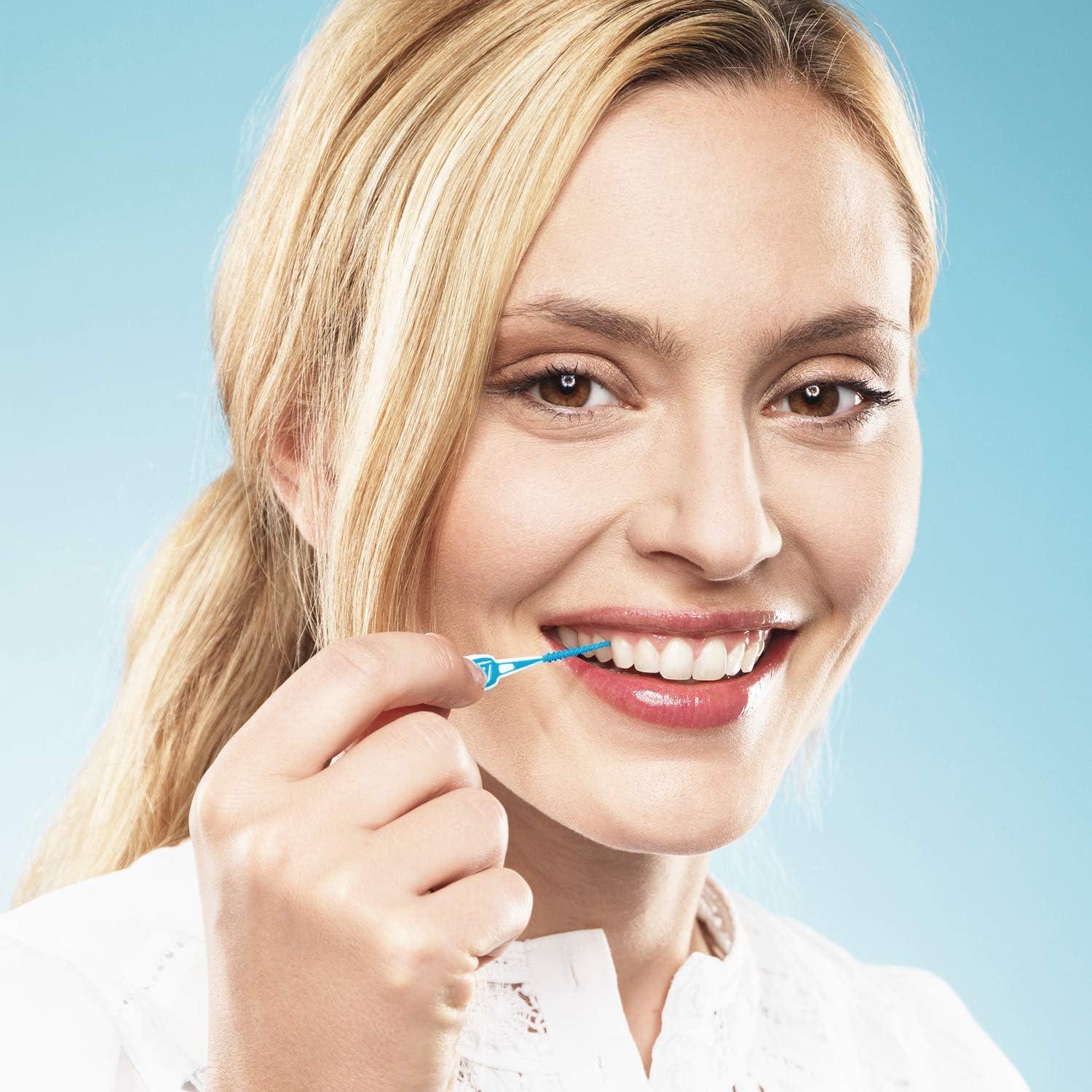 Palillos de Hilo Dental TePe M/L Azul - Paquete de 36 Unidades