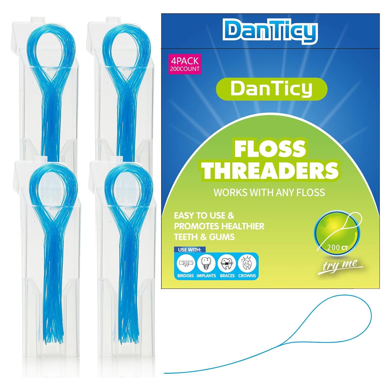 Hilo Dental de Limpieza Profunda DanTicy 200 Piezas Azul