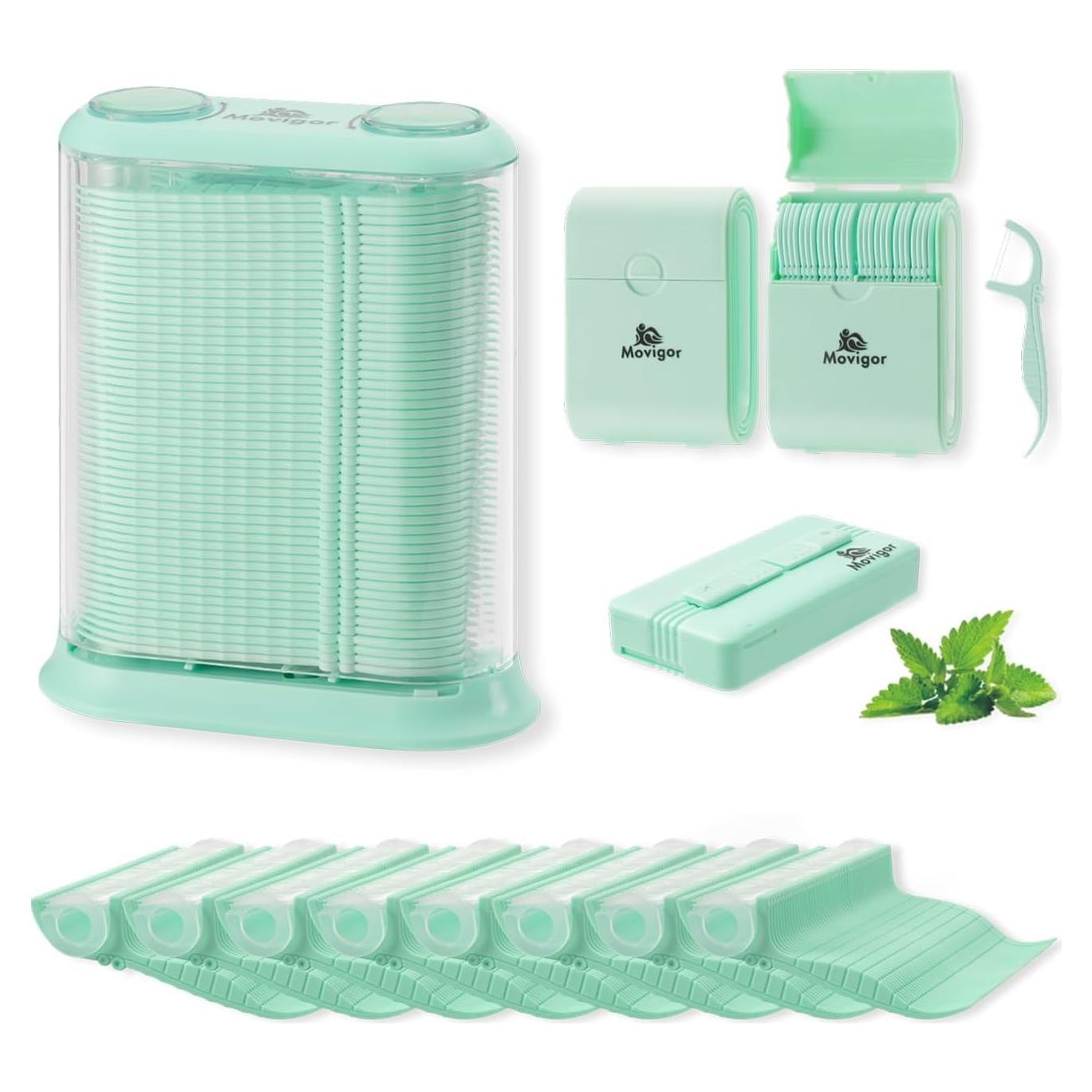 Himgy Hilo Dental Blanqueador Menta 614 Hilos Duales Kit Familiar