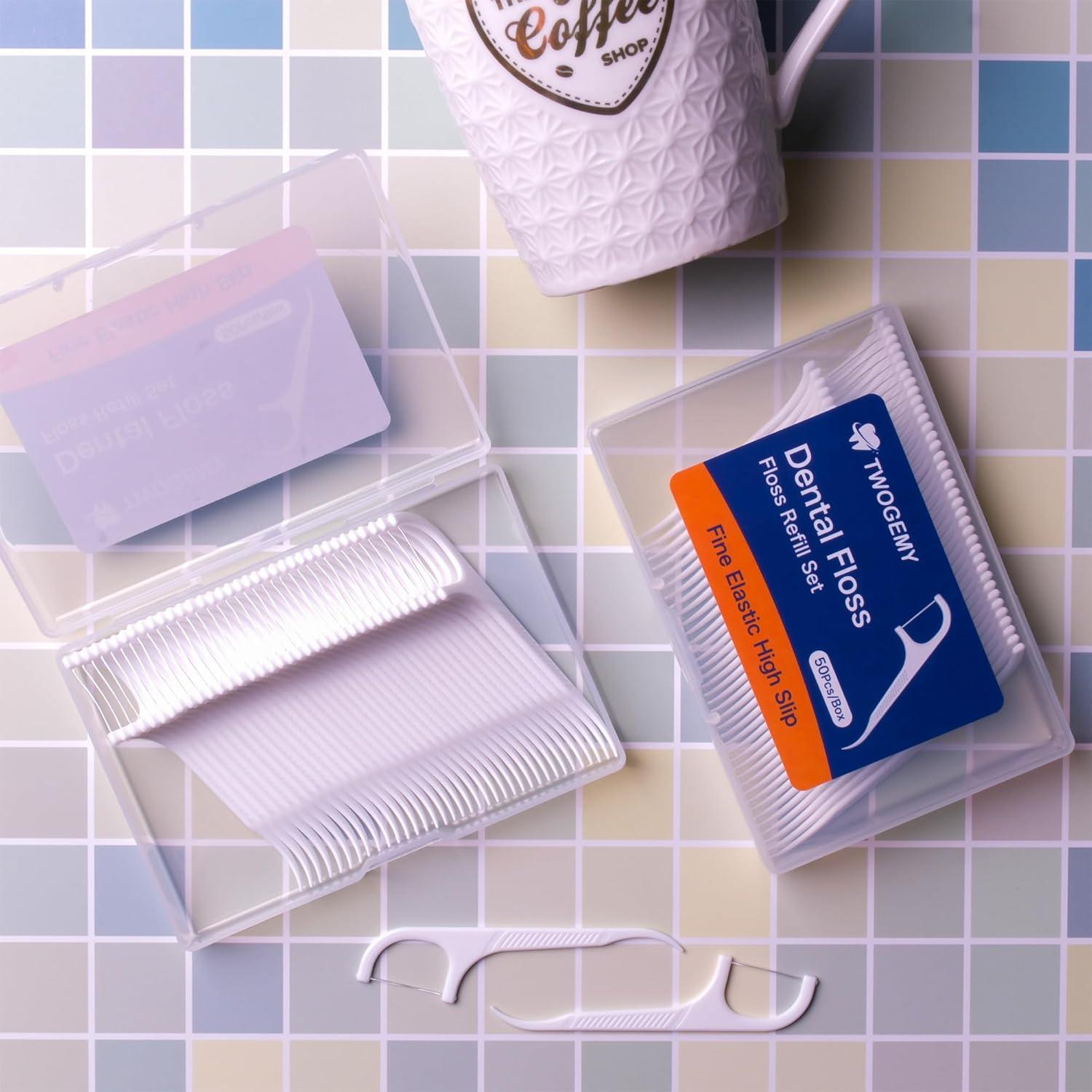 Palillos de Hilo Dental Twogemy - Set de 100 Unidades