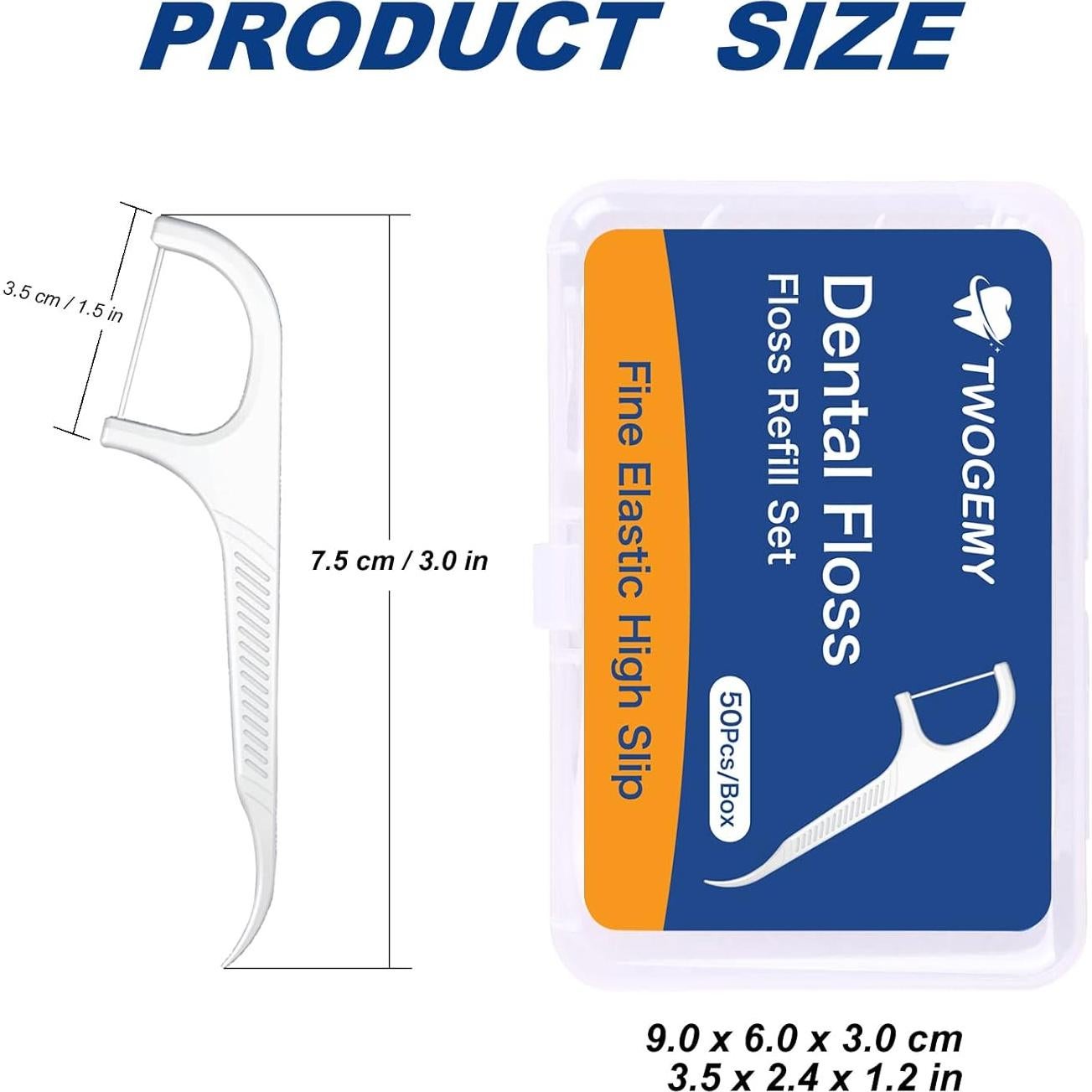Palillos de Hilo Dental Twogemy - Set de 100 Unidades