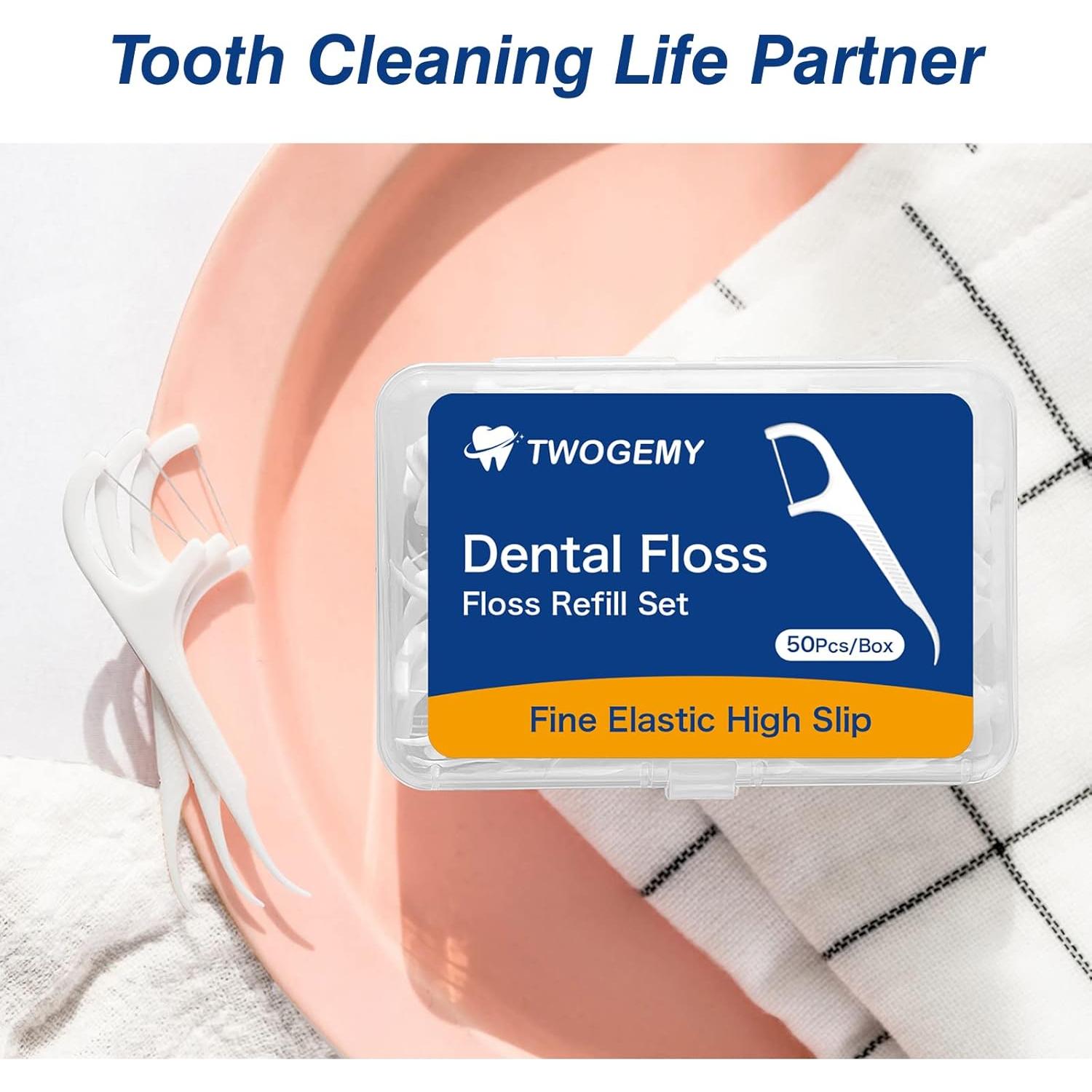 Palillos de Hilo Dental Twogemy - Set de 100 Unidades