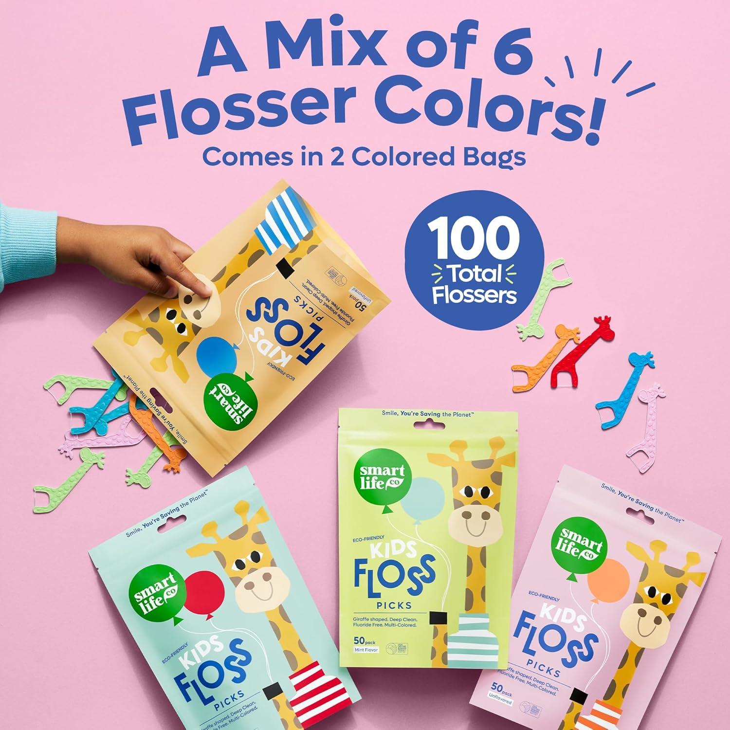 Hilo Dental Ecológico SmartLifeco para Niños 100 Unidades