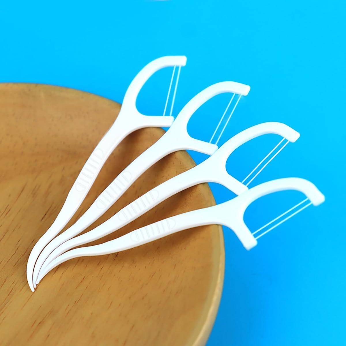 Palillos de Hilo Dental Doble Hilo KAIMAY 400 Pcs Higiene Oral