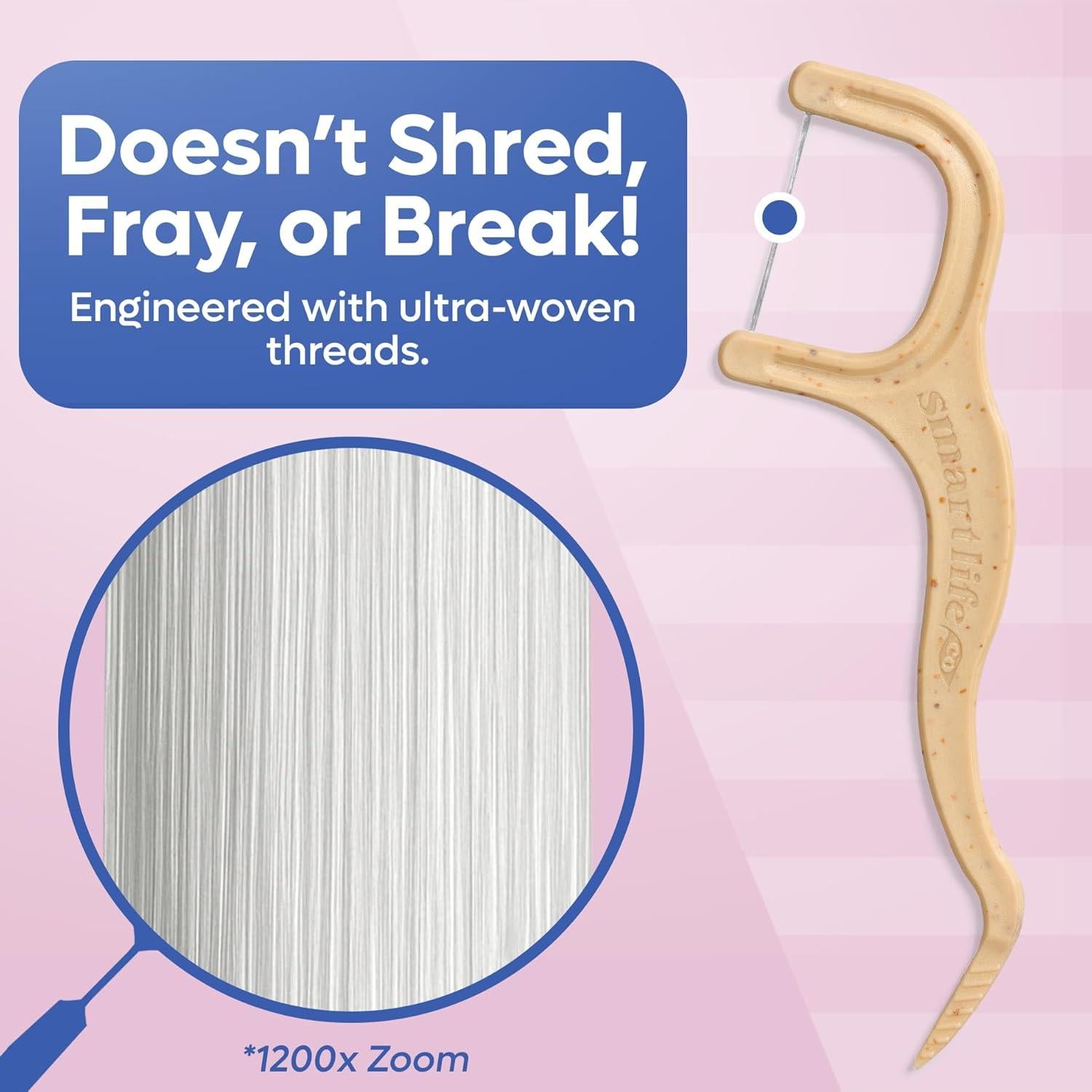 Palillos de Hilo Dental Ecológicos SmartLifeco 100 Unidades