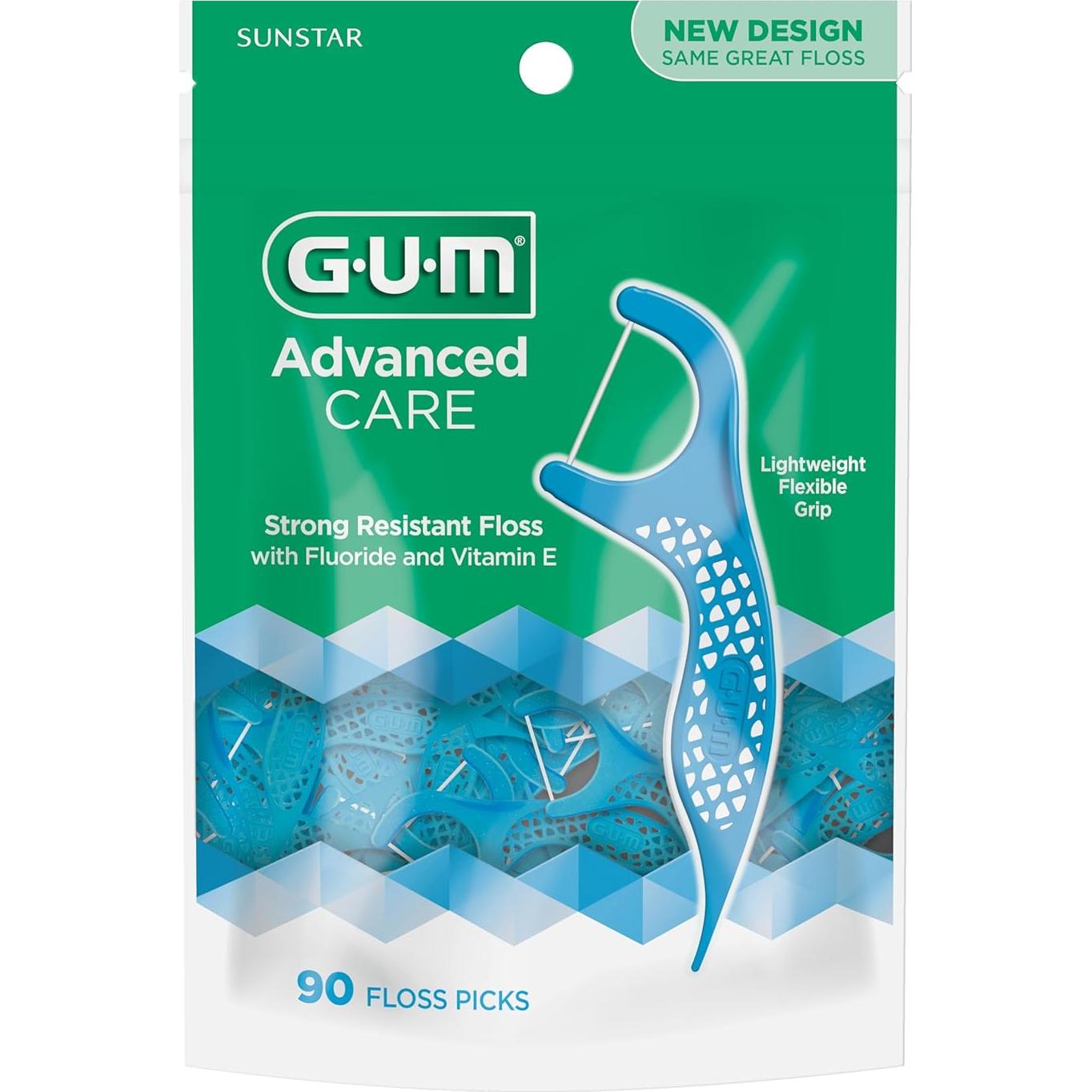 Hilos Dentales GUM Advanced Care con Vitamina E - 90 Unidades