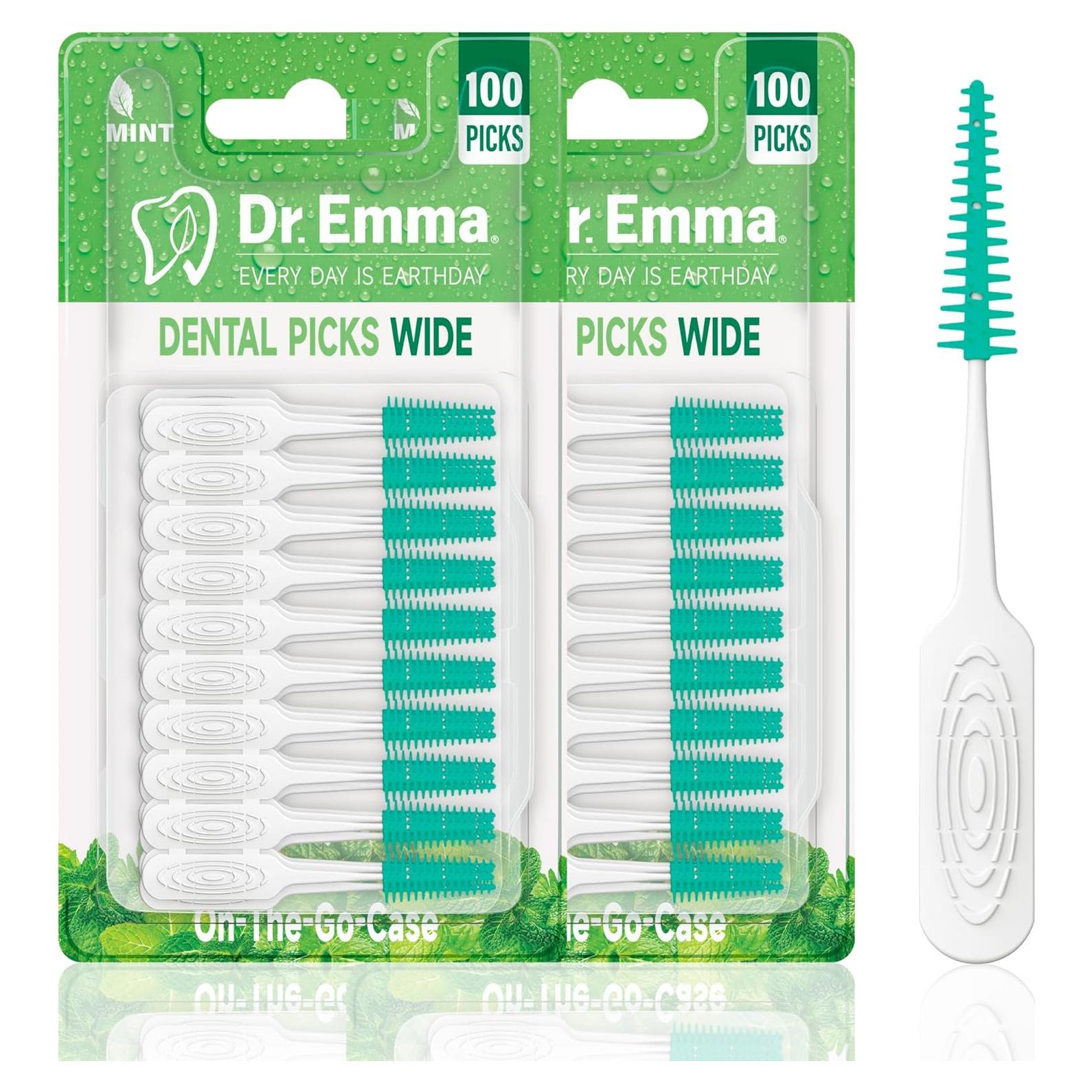 Palillos Dentales Dr. Emma Menta Suave 200 Unidades