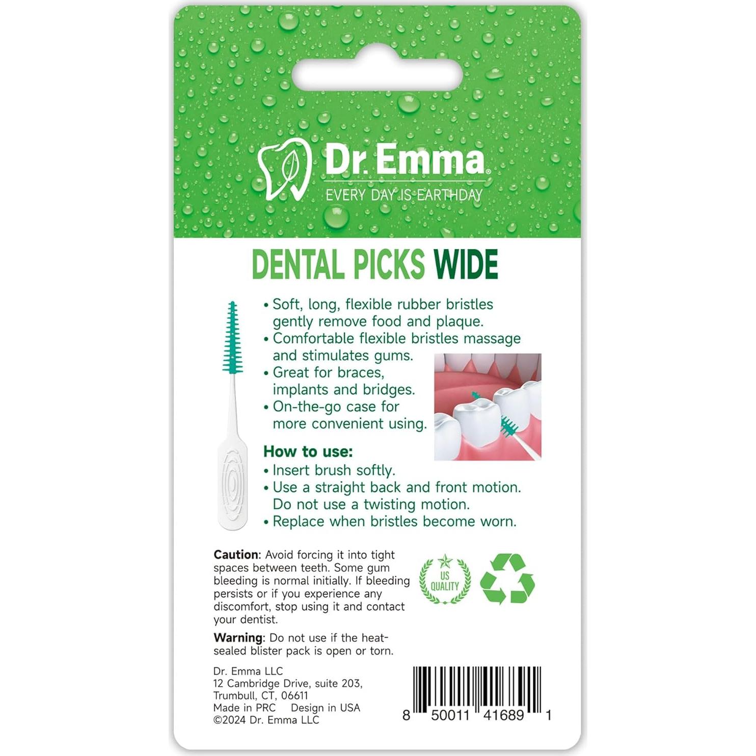 Palillos Dentales Dr. Emma Menta Suave 200 Unidades