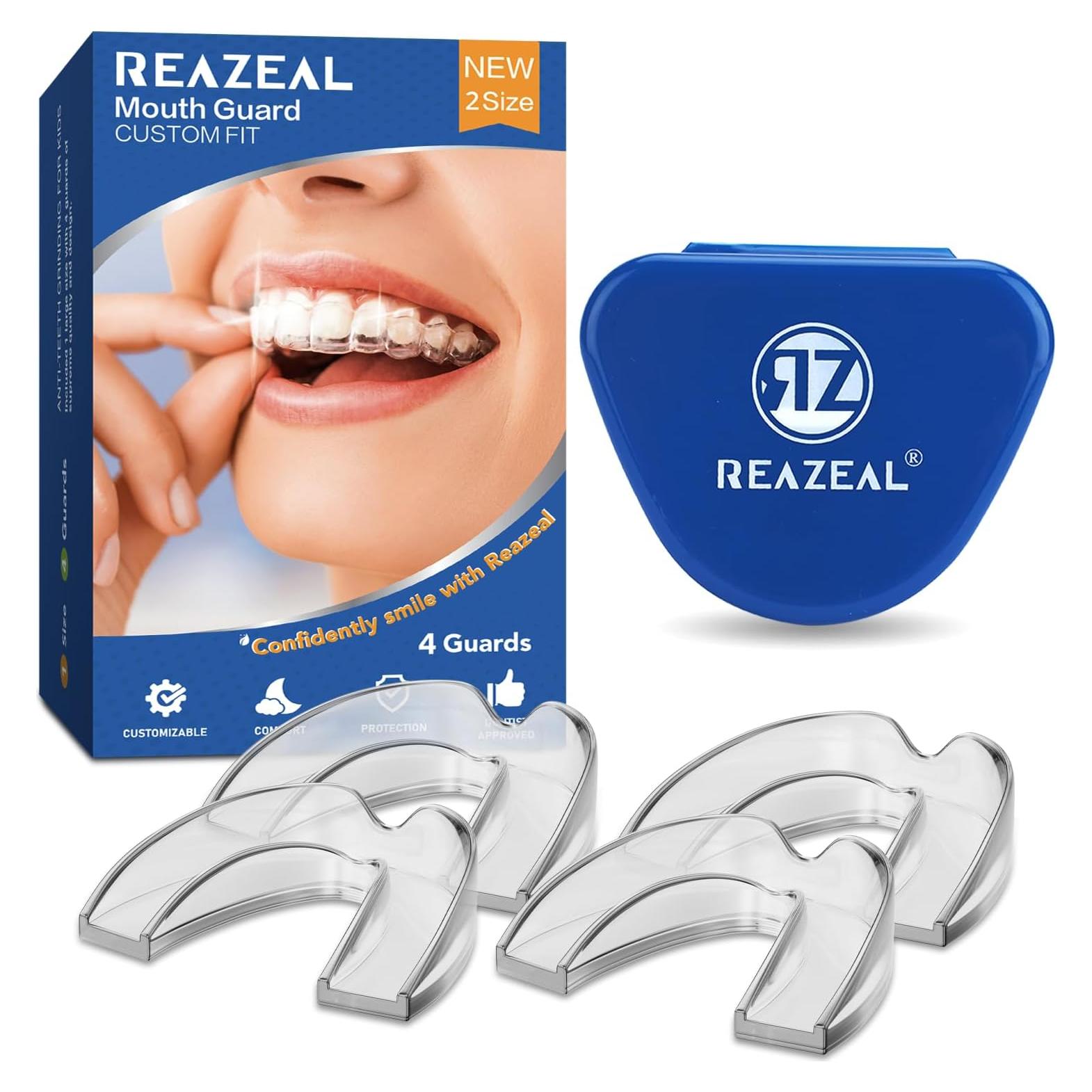 Protector Bucal Nocturno Reazeal RZ2-4 para Rechinar Dientes