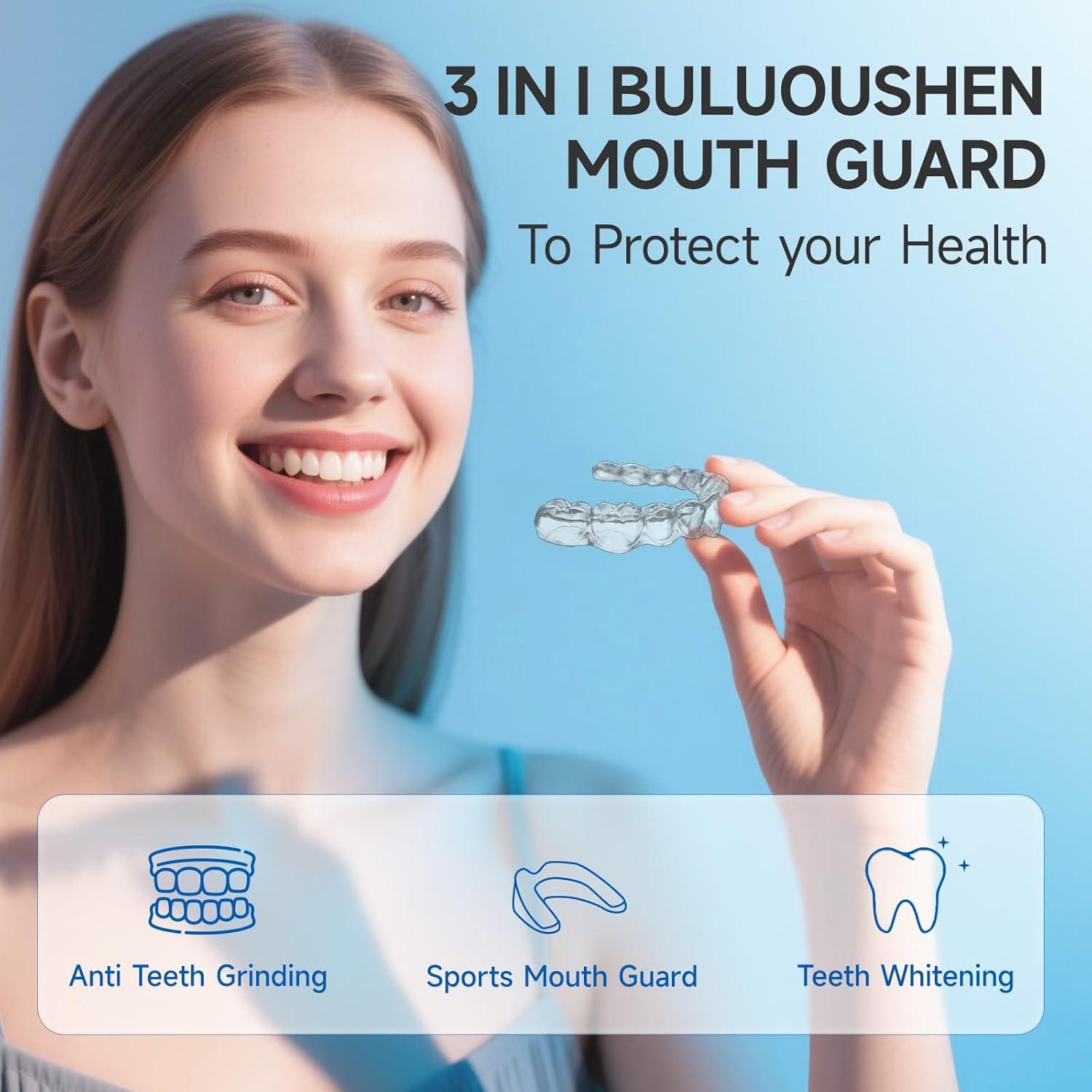 Protector Bucal Nocturno Buluoushen para Bruxismo - 2 Tamaños