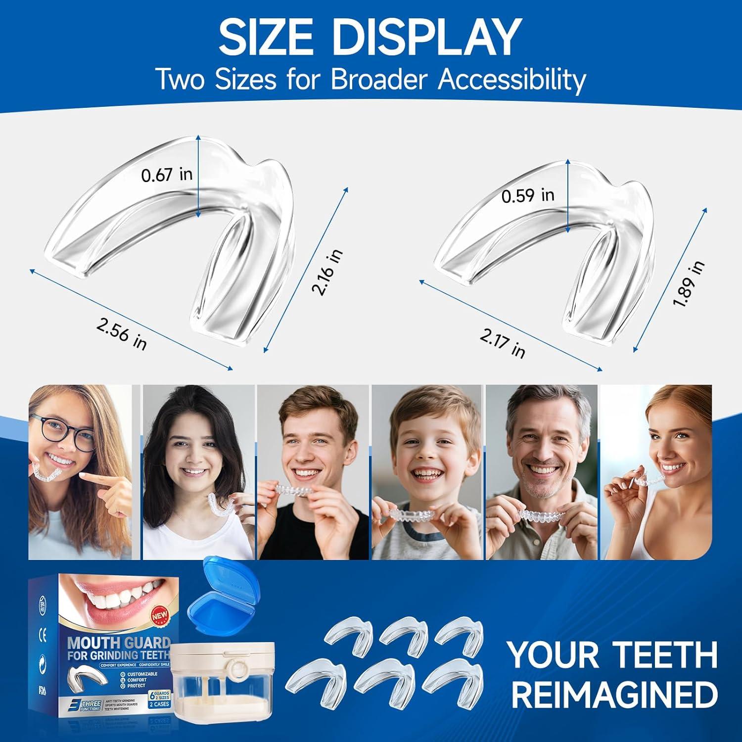 Protector Bucal Nocturno Buluoushen para Bruxismo - 2 Tamaños