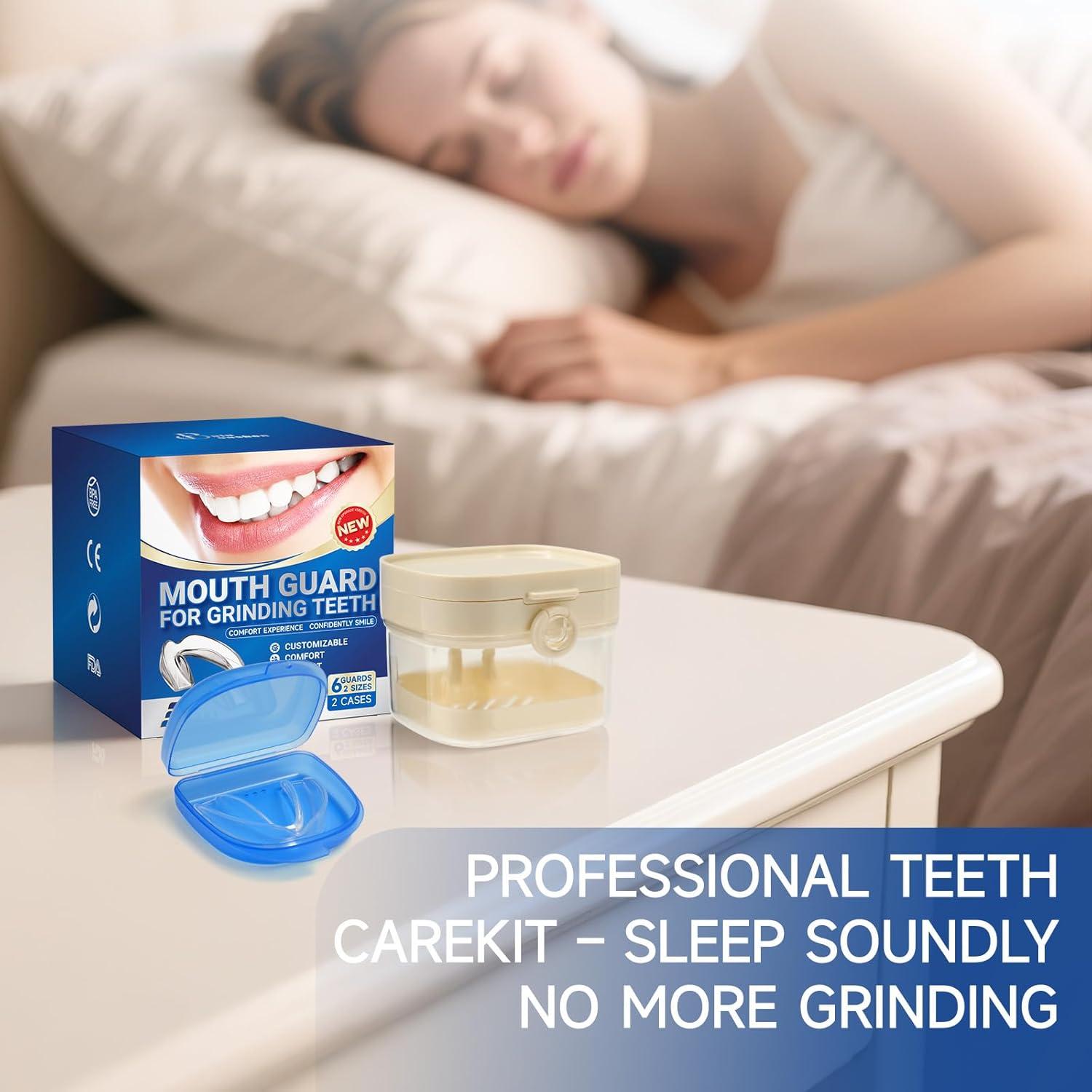 Protector Bucal Nocturno Buluoushen para Bruxismo - 2 Tamaños