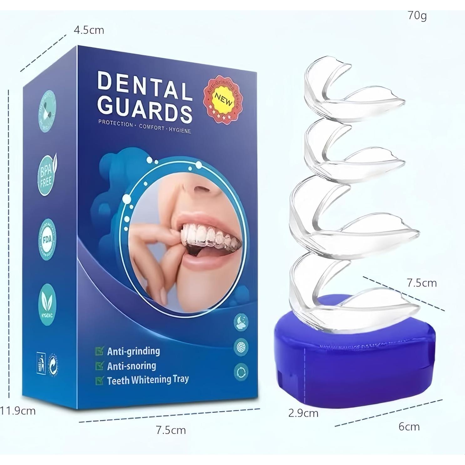 Paquete de 4 Protectores Bucales Anti-Bruxismo AIMEMD - Ajuste Personalizado