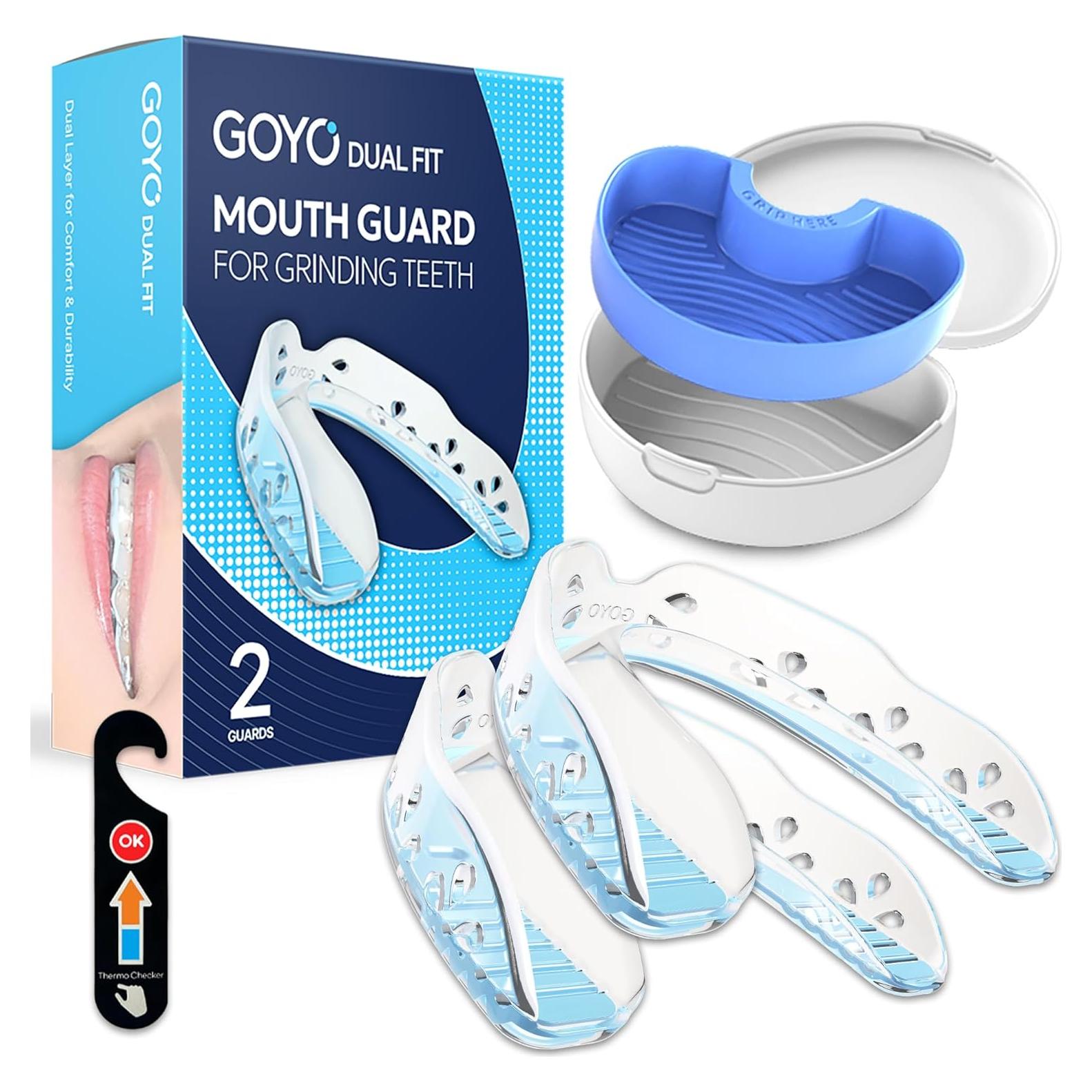 GOYO Protector Bucal Doble Capa para Bruxismo - Paquete de 2