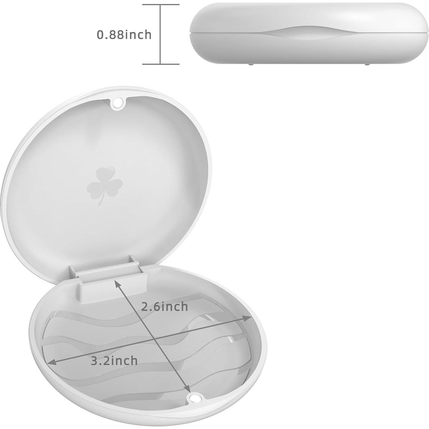 Estuche para Retenedor Dental jjovce Blanco 8.89x8.71cm