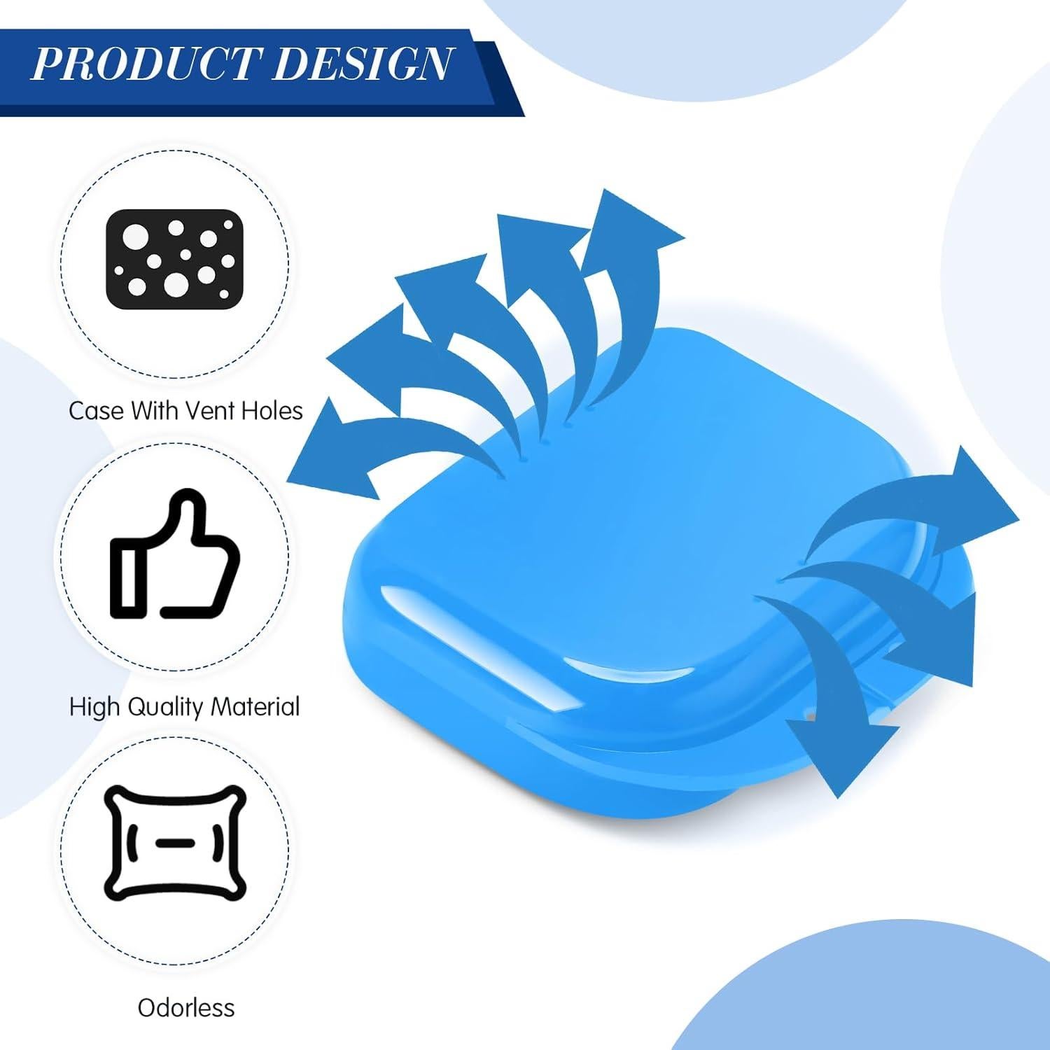 Estuche para Retenedor Dental Tanlade 80 Pcs 8.6x7.1 cm Colores