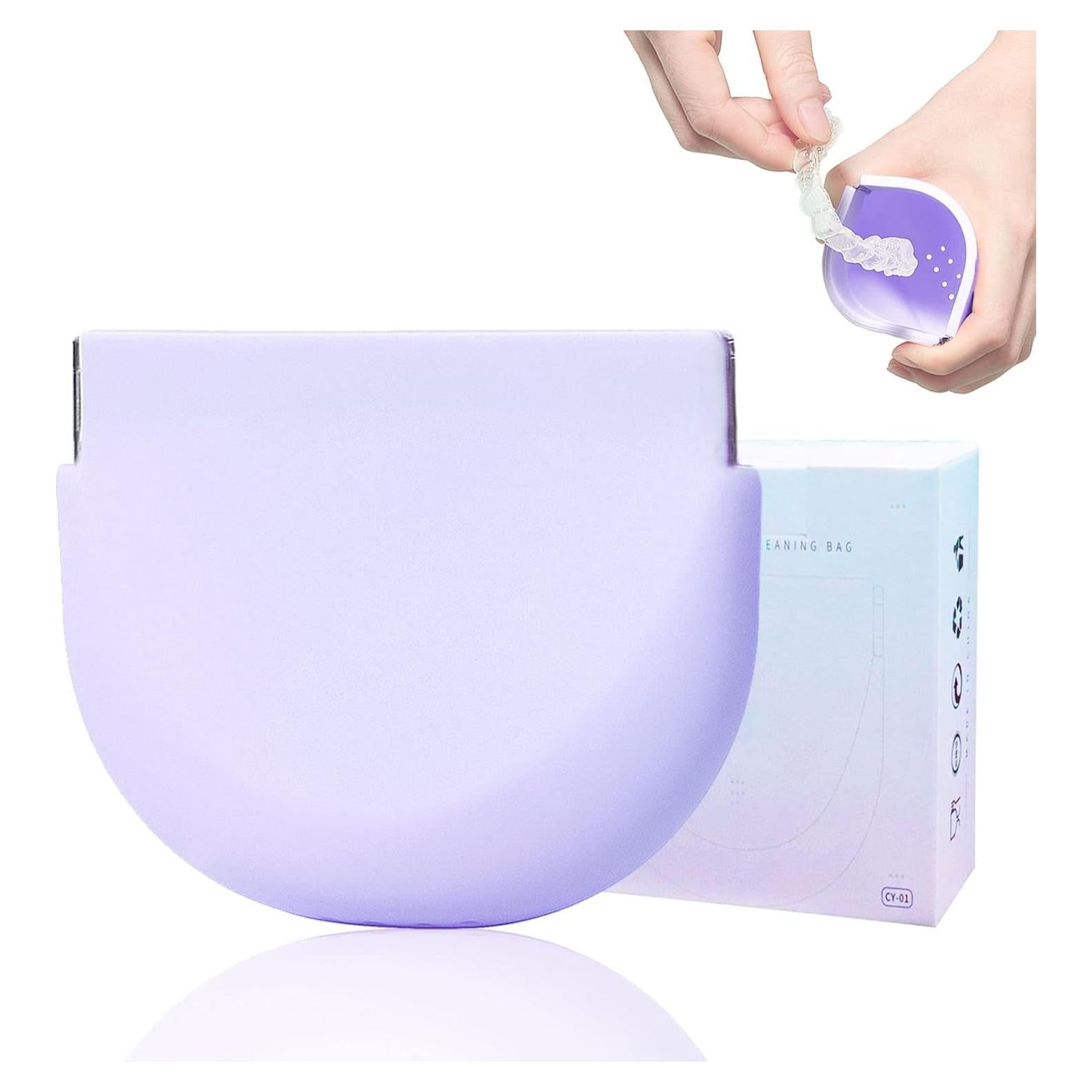 Caso de Retenedor de Silicona Morado Onbuwws 8.89x7.62cm