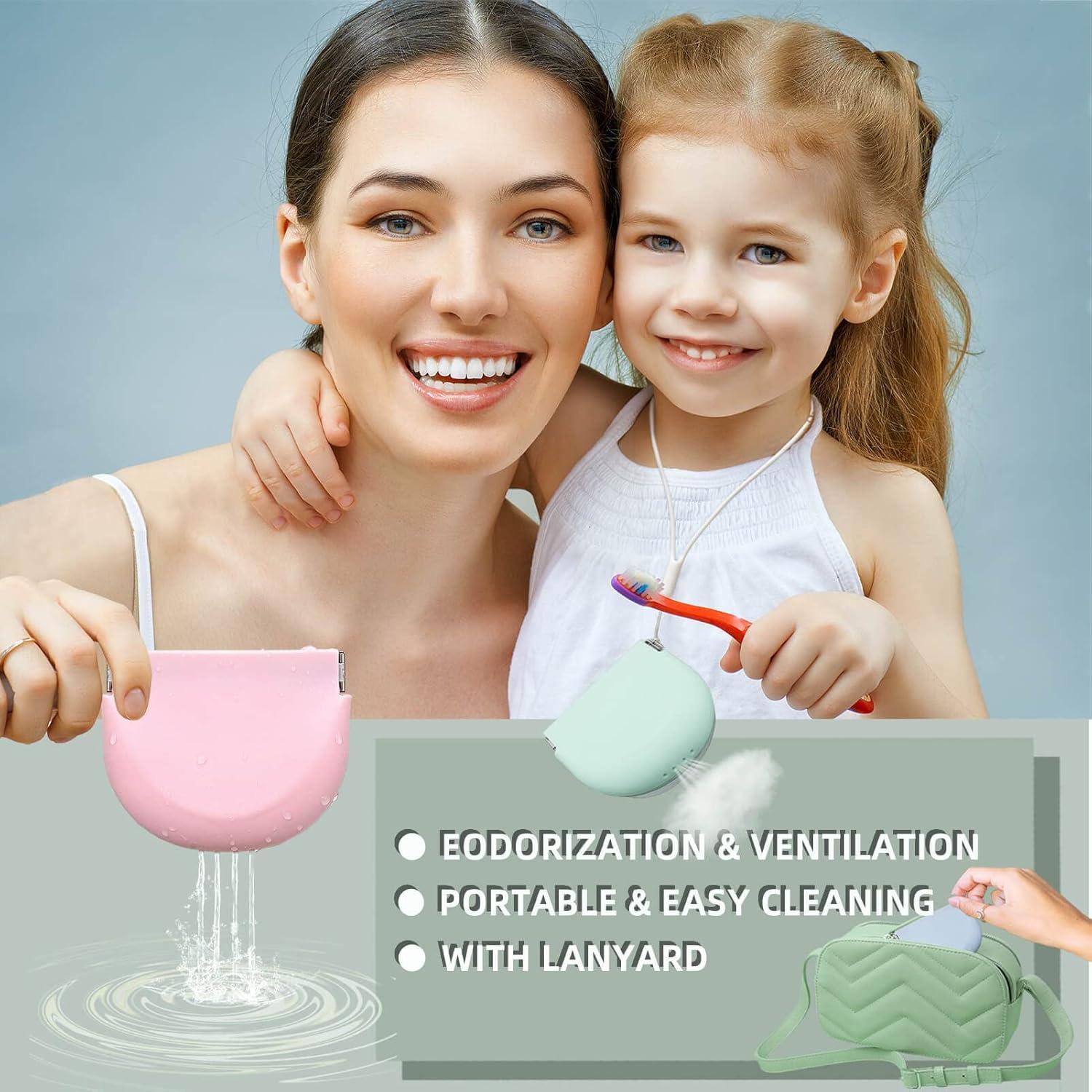 Caso de Retenedor de Silicona Morado Onbuwws 8.89x7.62cm