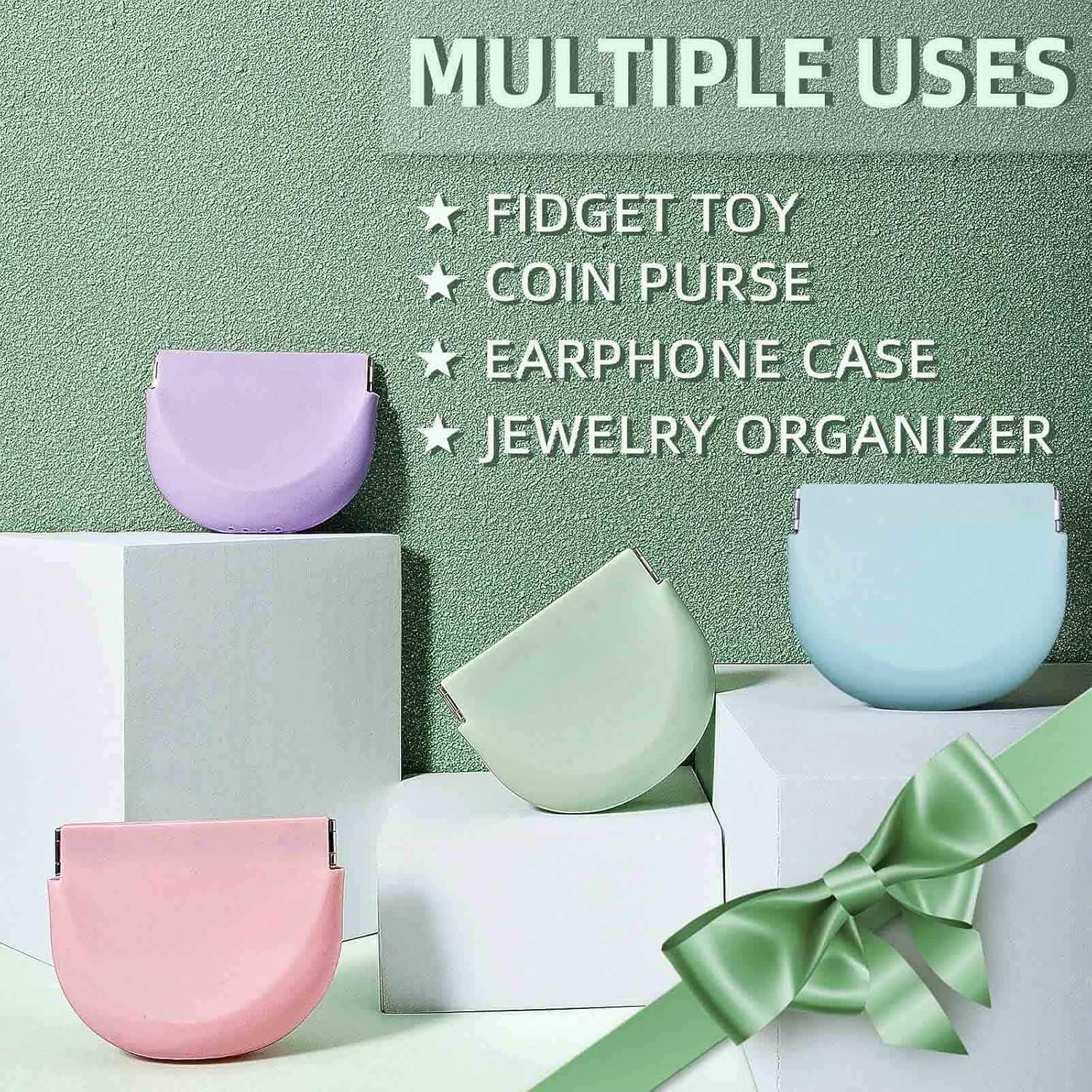 Caso de Retenedor de Silicona Morado Onbuwws 8.89x7.62cm