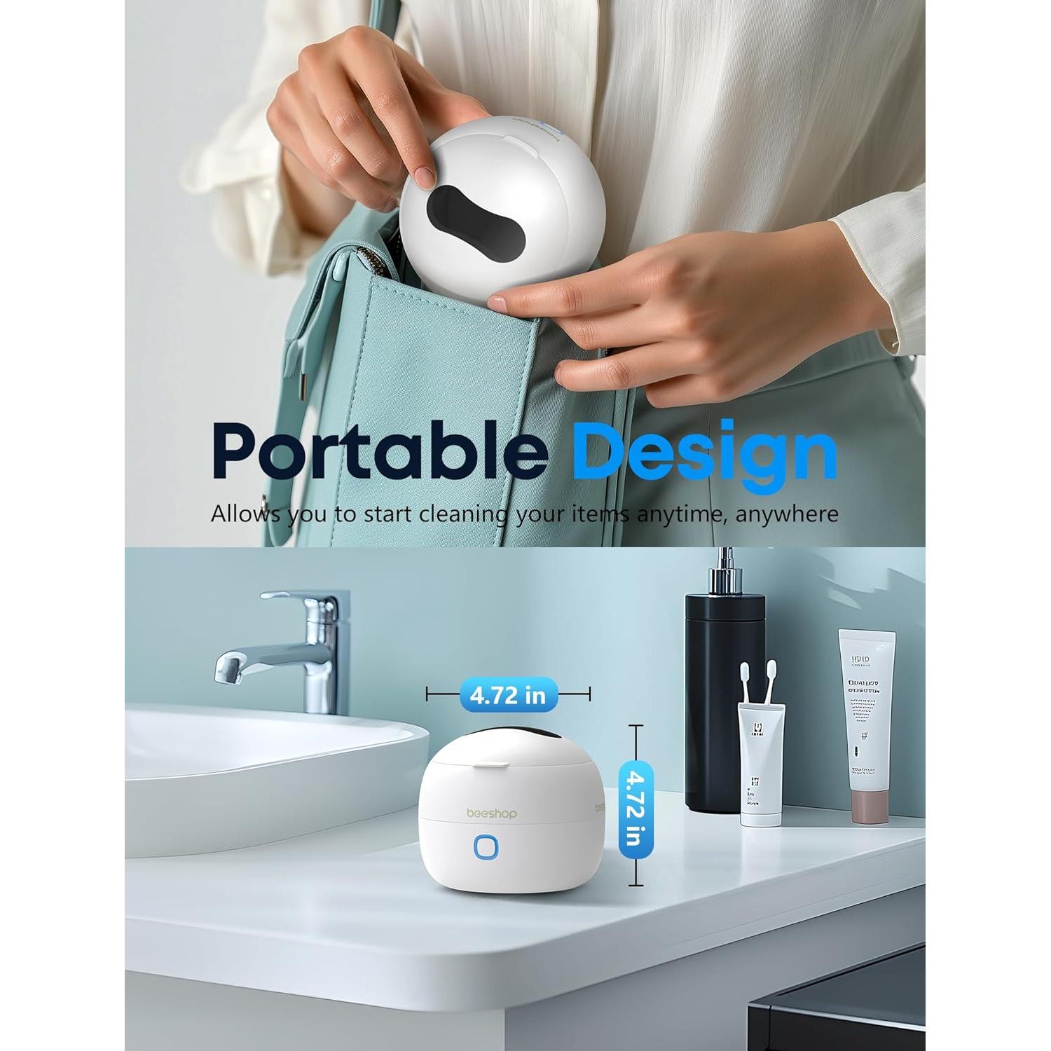 Limpiadora Ultrasónica BEESHOP ZX-580PROWH 200ml 45kHz Blanca