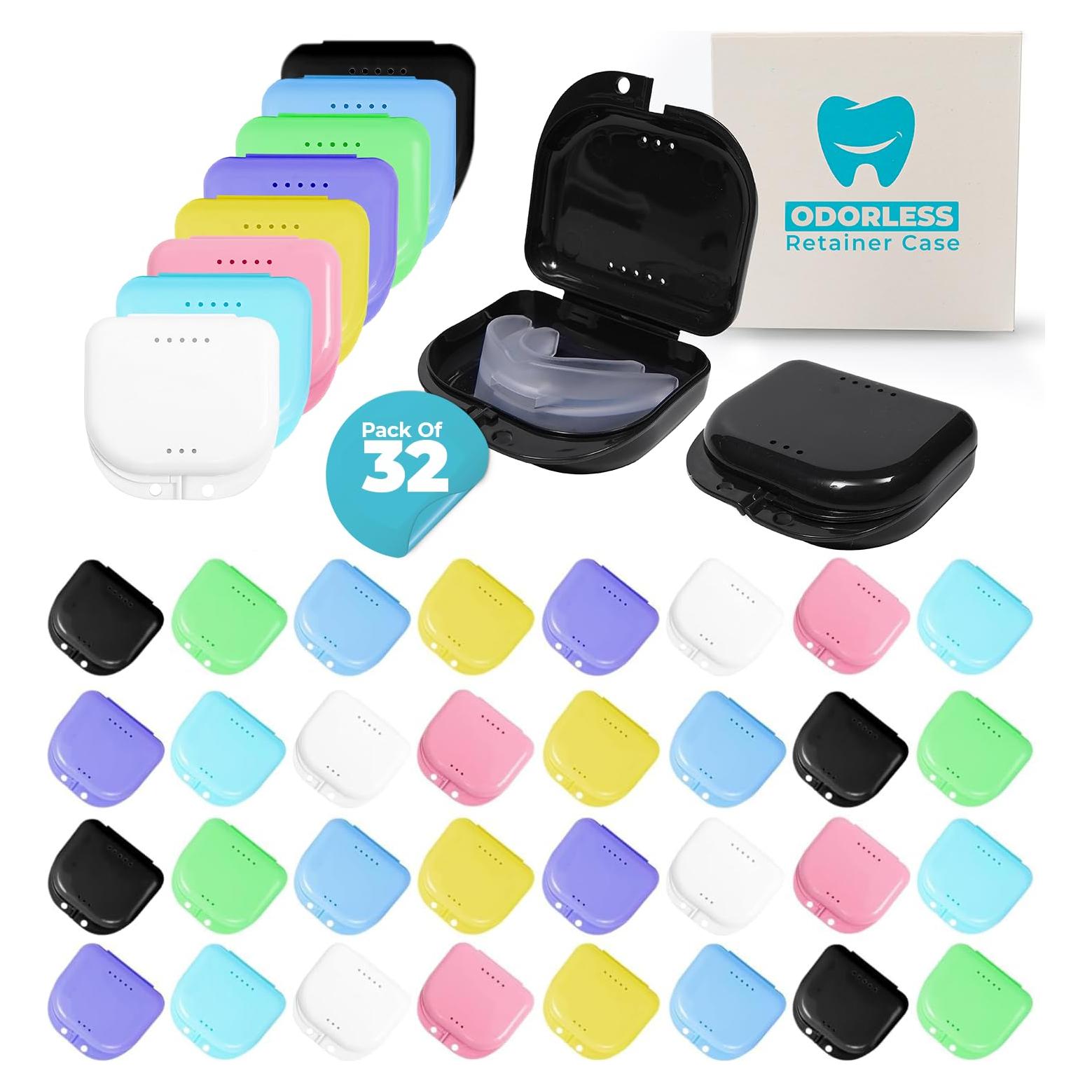 32 Estuches para Retenedores Mrs. Odonto - Colores Variados