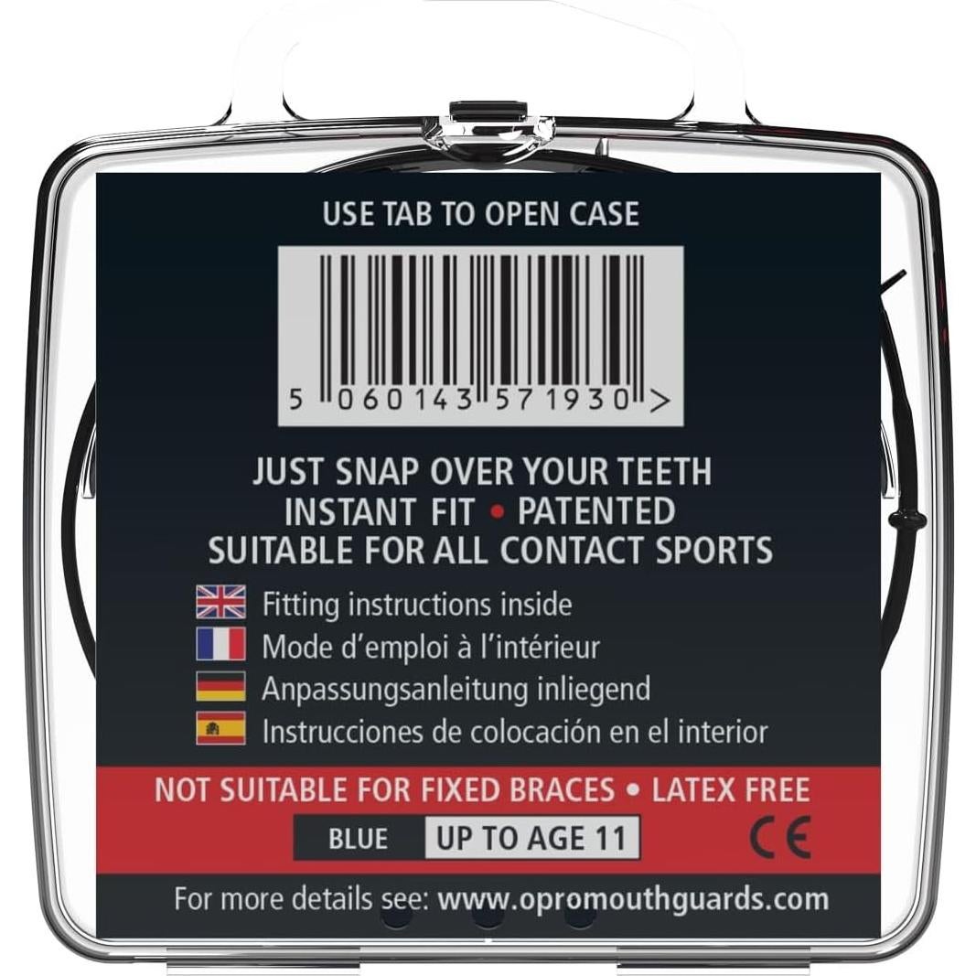 Protector Bucal OPRO Snap-Fit Juvenil Rosa + Correa y Estuche