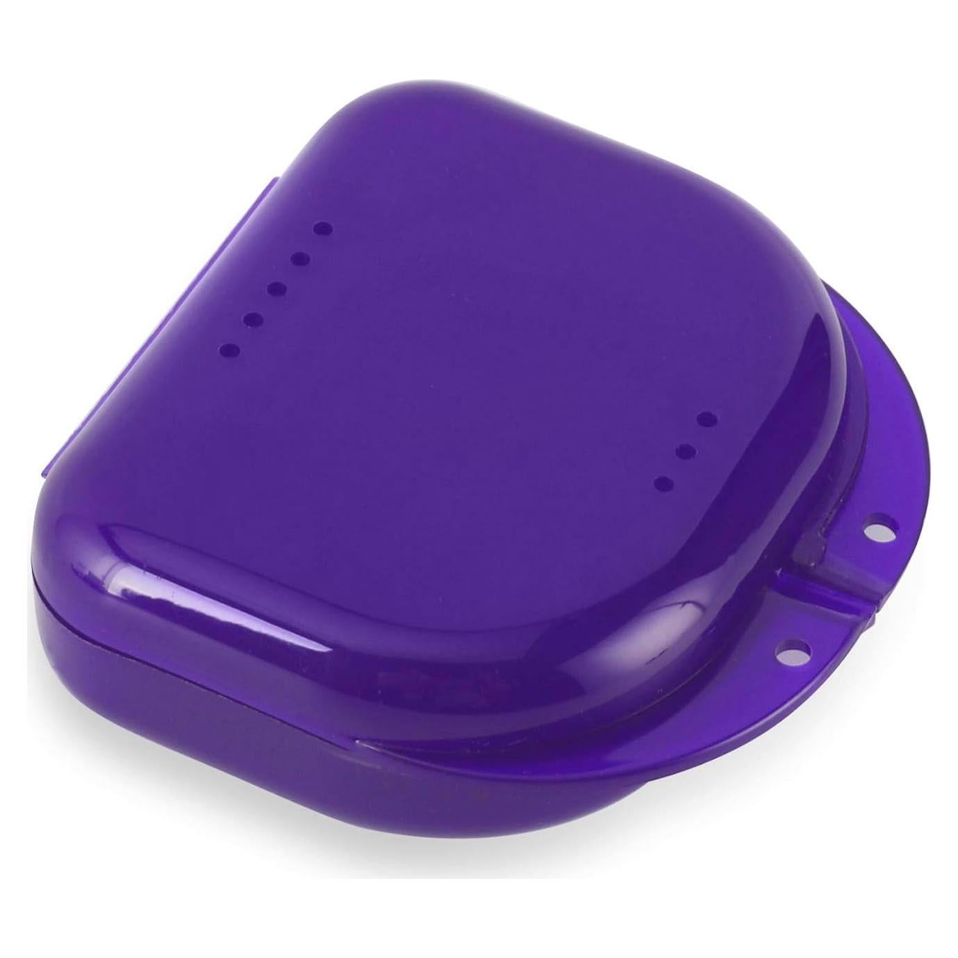 Estuche para Protector Bucal Annhua con Ventilación Púrpura