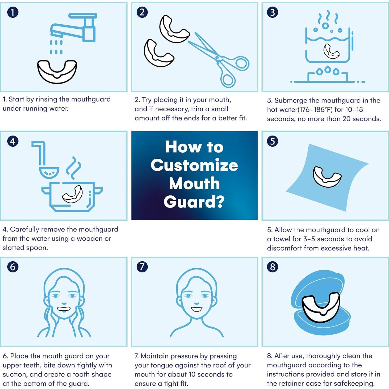 Protector Bucal Moldable UNIEDI para Bruxismo y Apretamiento