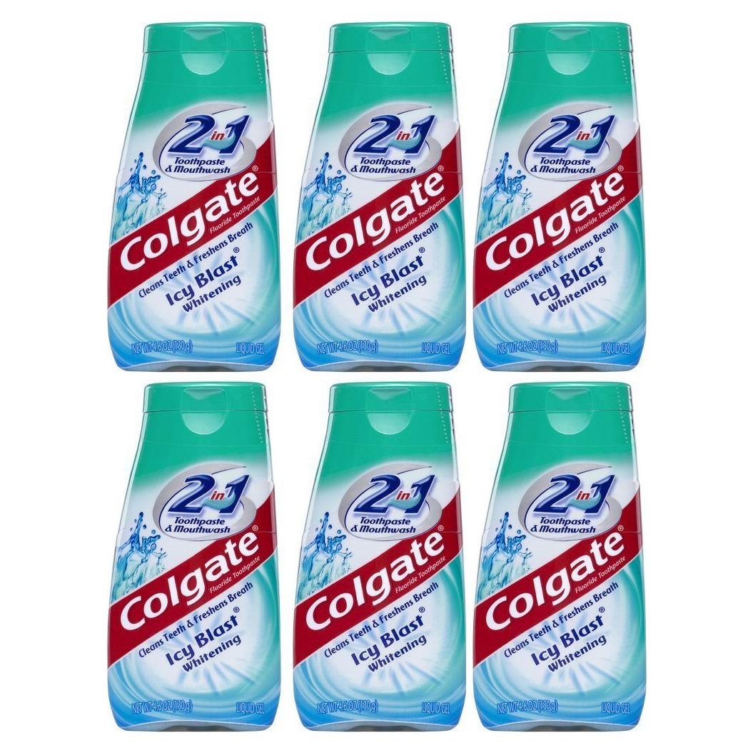 Pasta de Dientes y Enjuague Bucal Colgate 2 en 1 Blanqueador 780 g