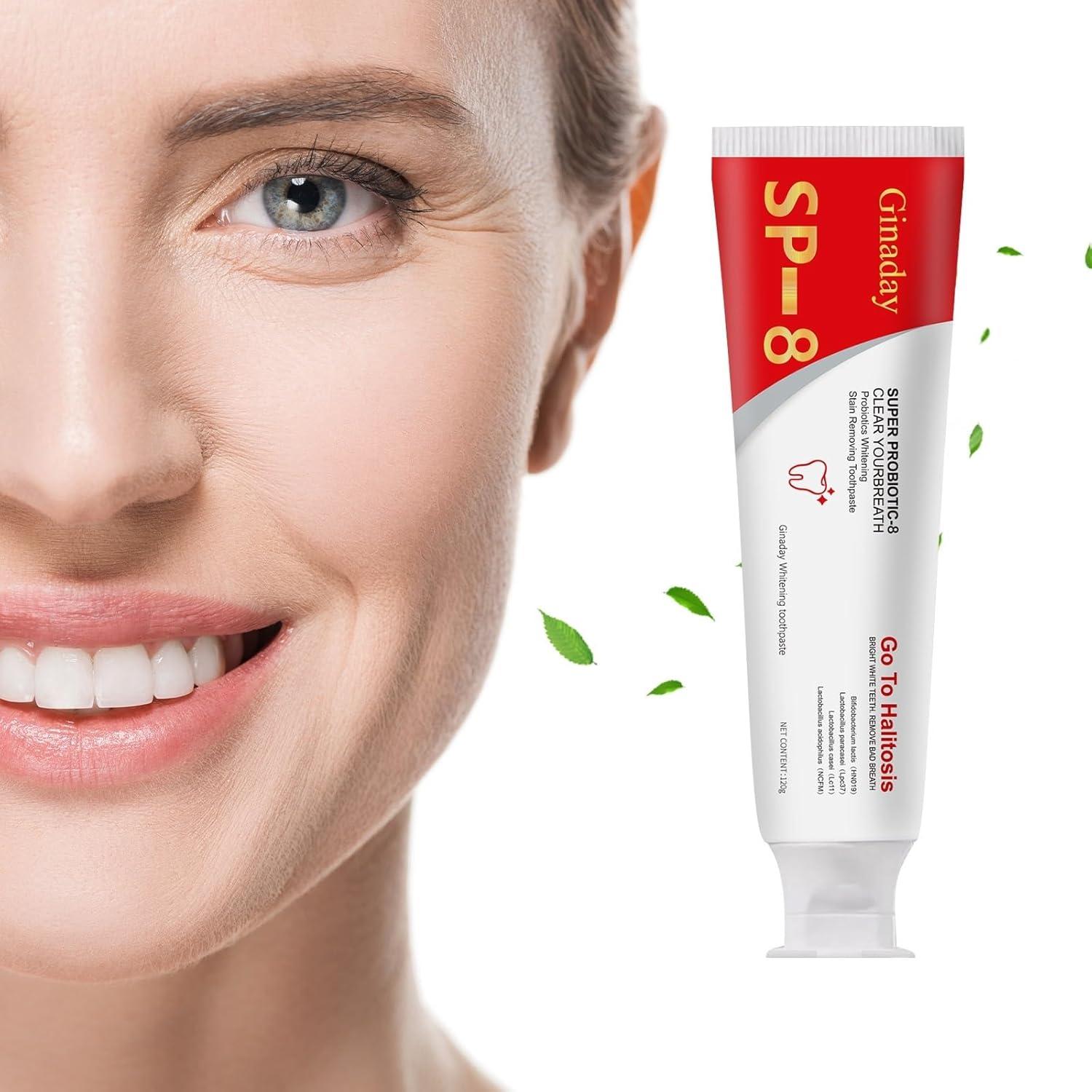 Pasta de Dientes Blanqueadora Probiotica Sp-8 con Niacinamida 120g