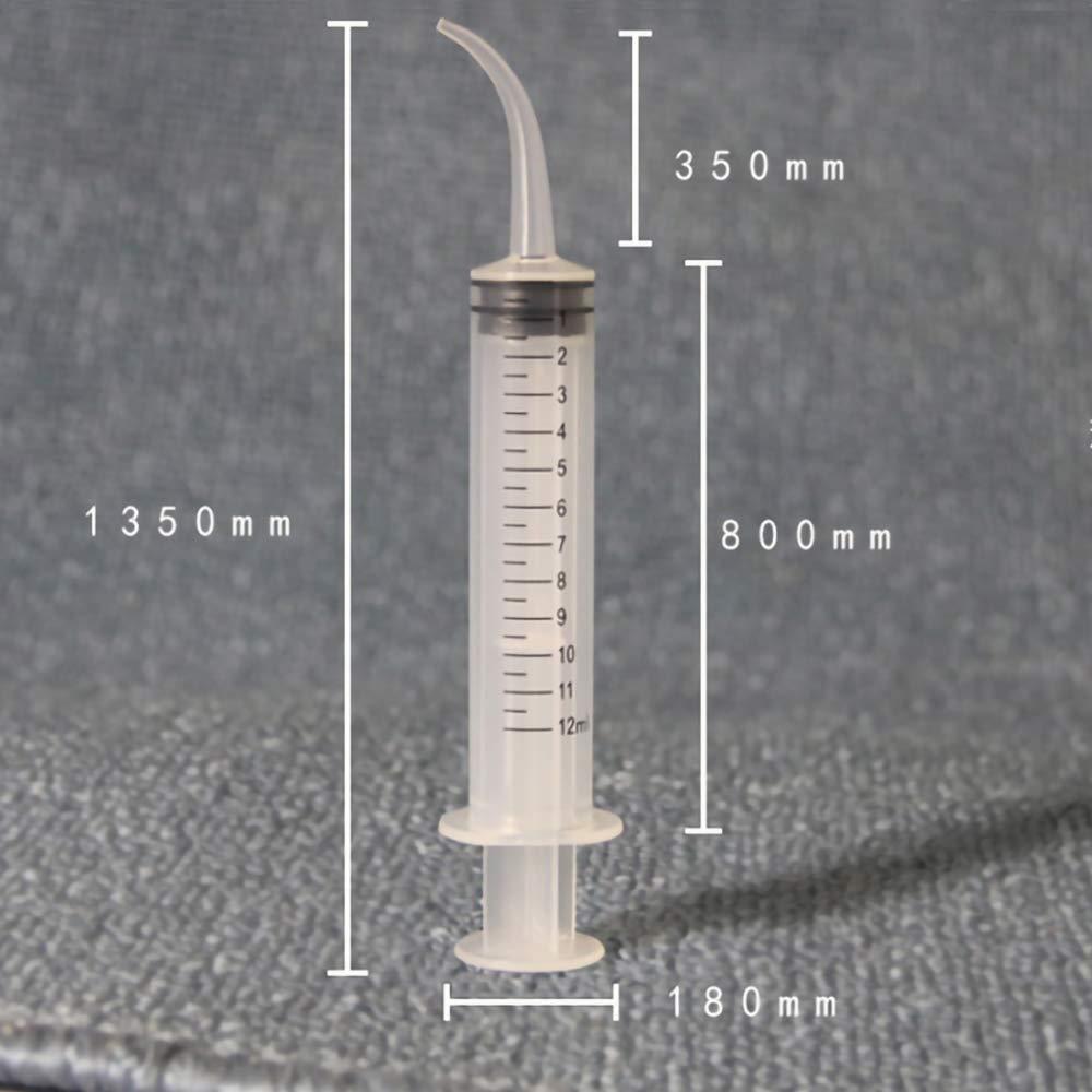 Paquete de 20 Jeringas Dentales Desechables 12ml Punta Curvada