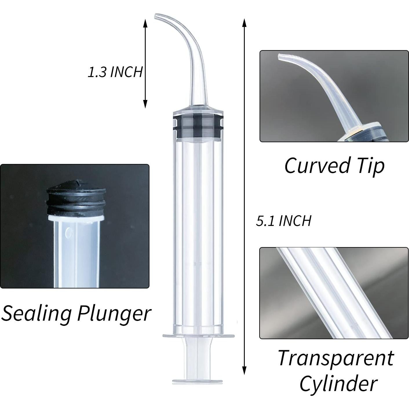 Jeringas Dentales de Irrigación HiMo - Paquete de 5 Unidades 12ml
