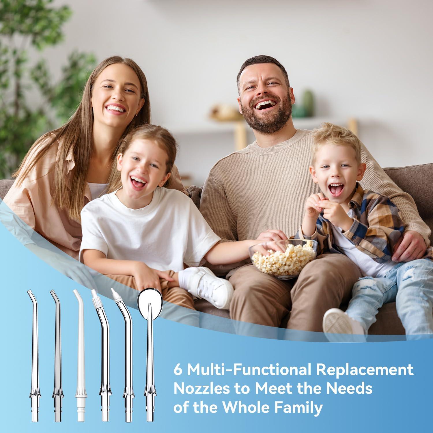 Puntas de Reemplazo para Irrigador Dental JTF F200 F300 - 6 Unidades