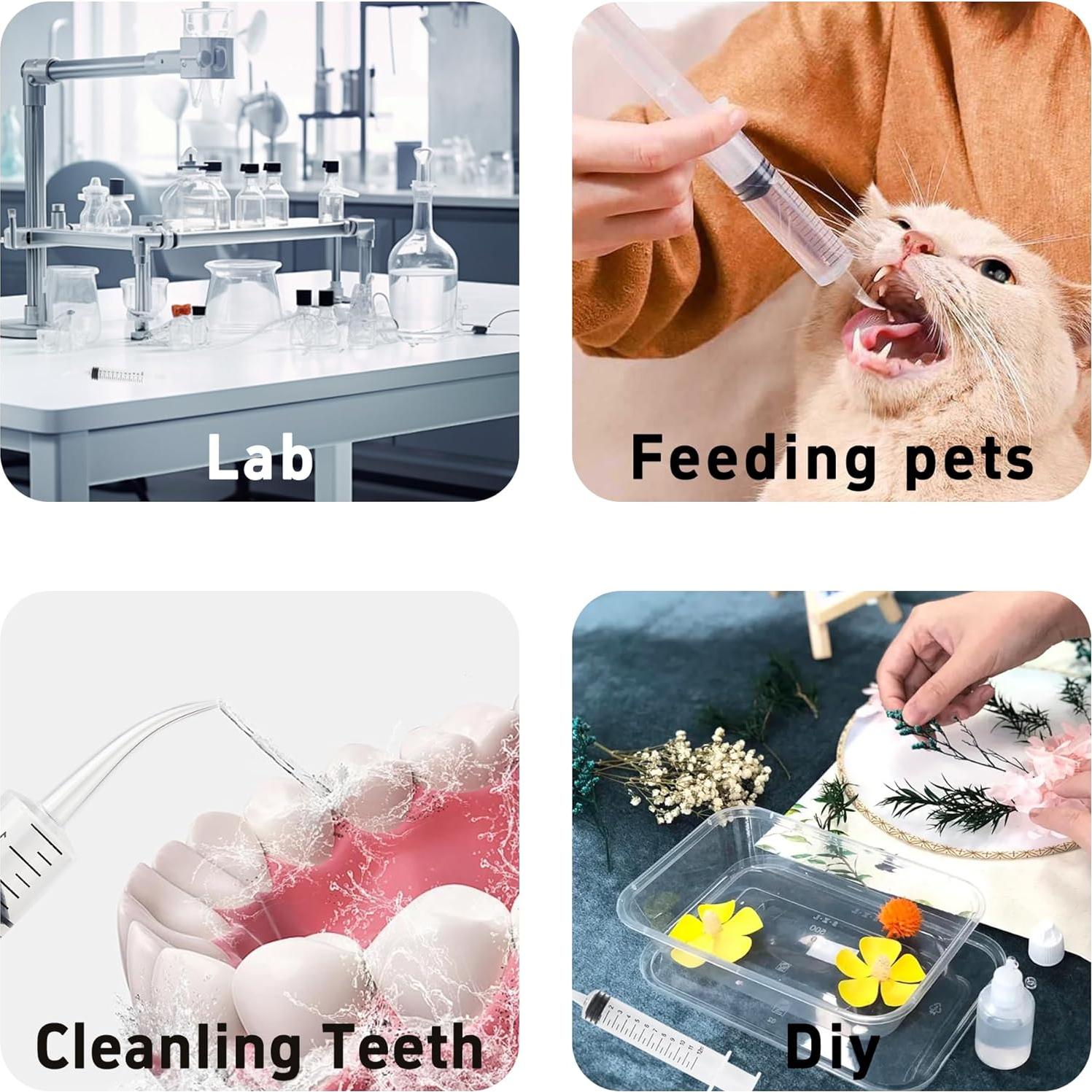 10 Jeringas de Irrigación Dental AUXBC 12cc Punta Curvada