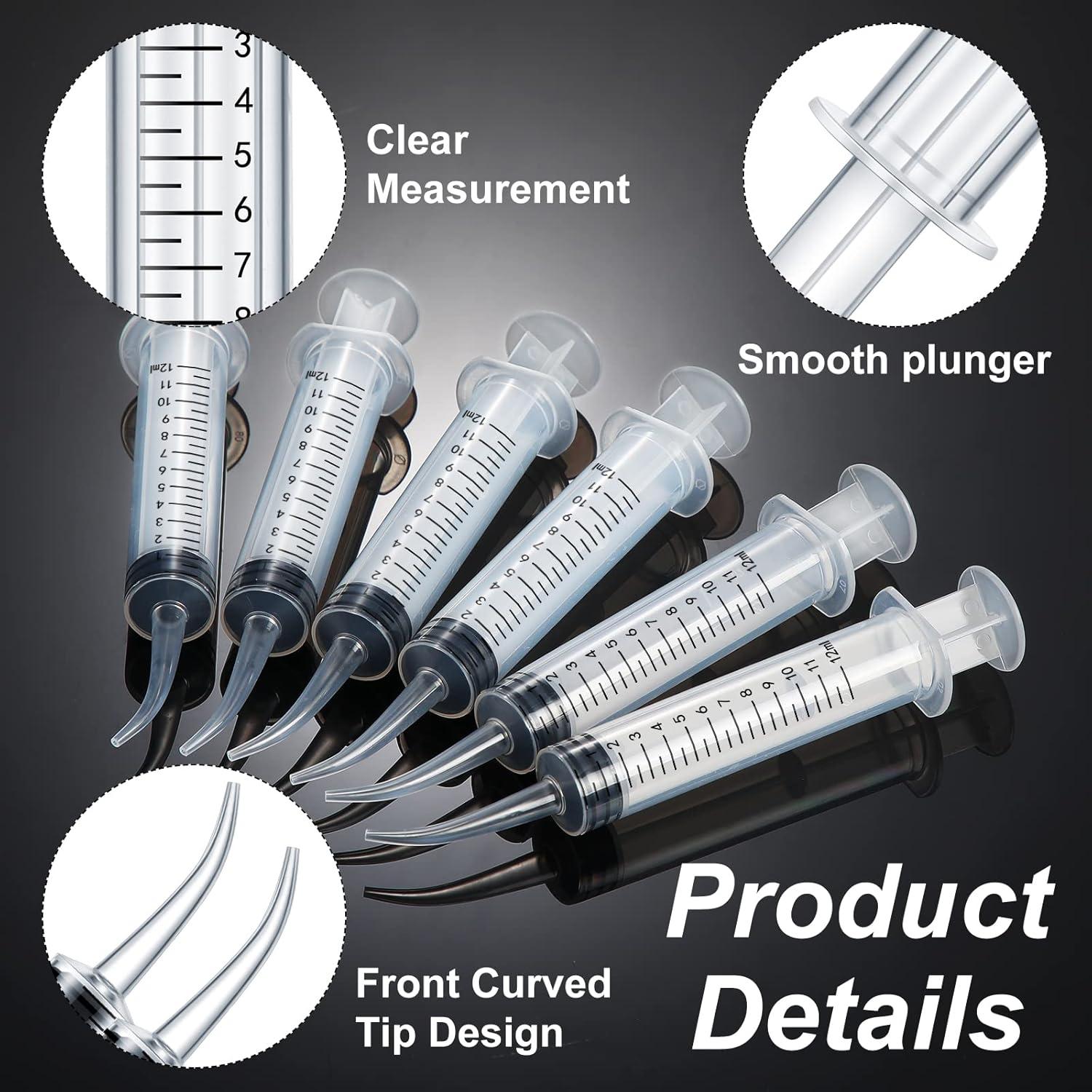 Jeringa Dental Zhengmy Pack 100 Piezas 12ml Punta Curvada